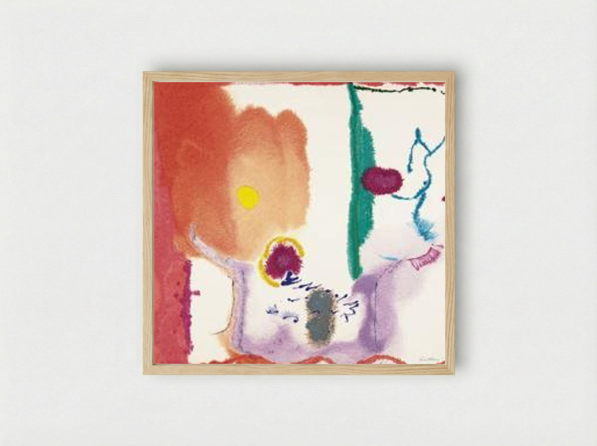 Beginnings - Helen Frankenthaler - Framed Print Wood