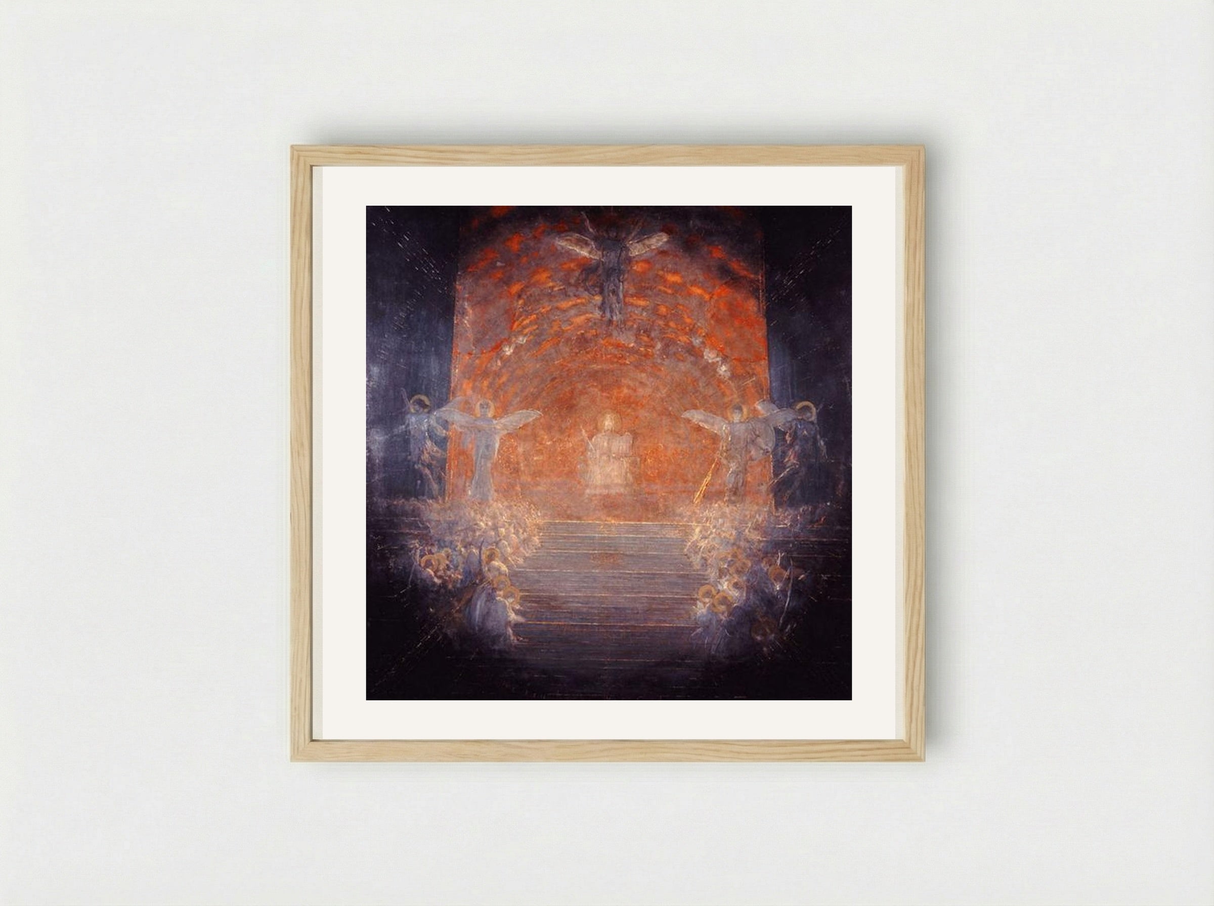 Behold the Celestial Bridegroom Cometh - Nikolaos Gyzis - Framed Print Wood