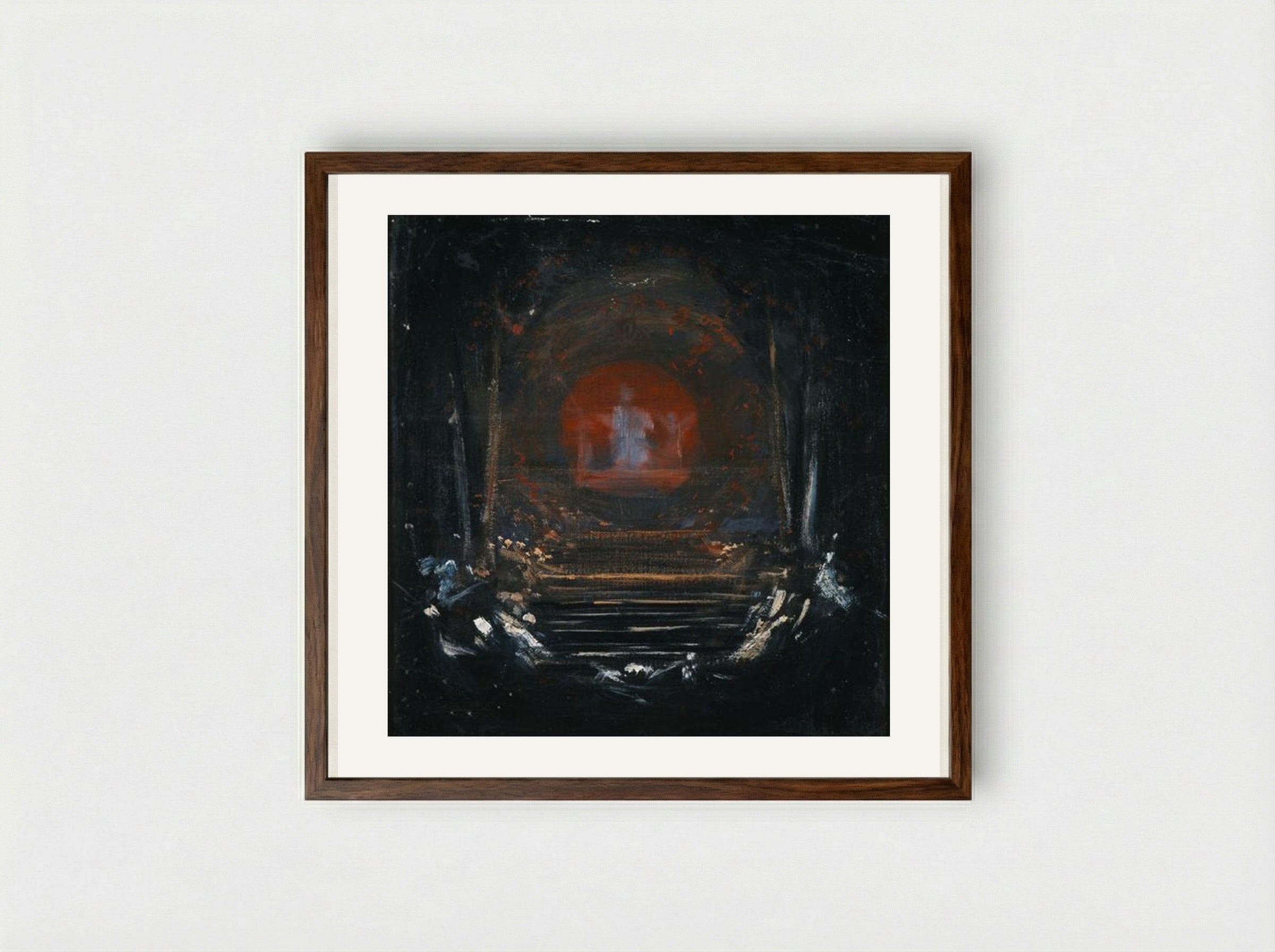 Behold the Celestial Bridegroom - Nikolaos Gyzis - Framed Print Dark Wood