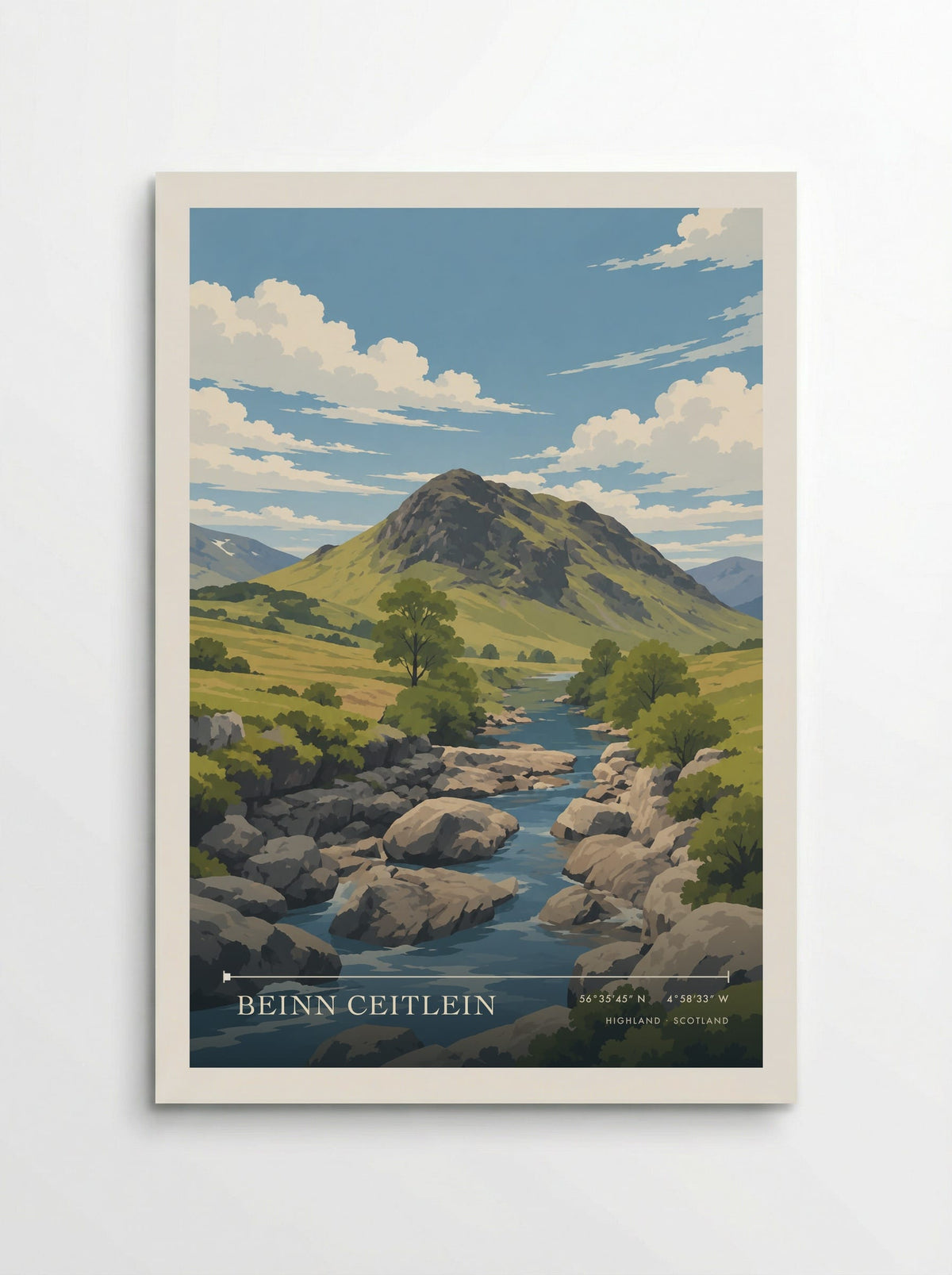 Beinn Ceitlein, Highland | Travel Poster - Poster
