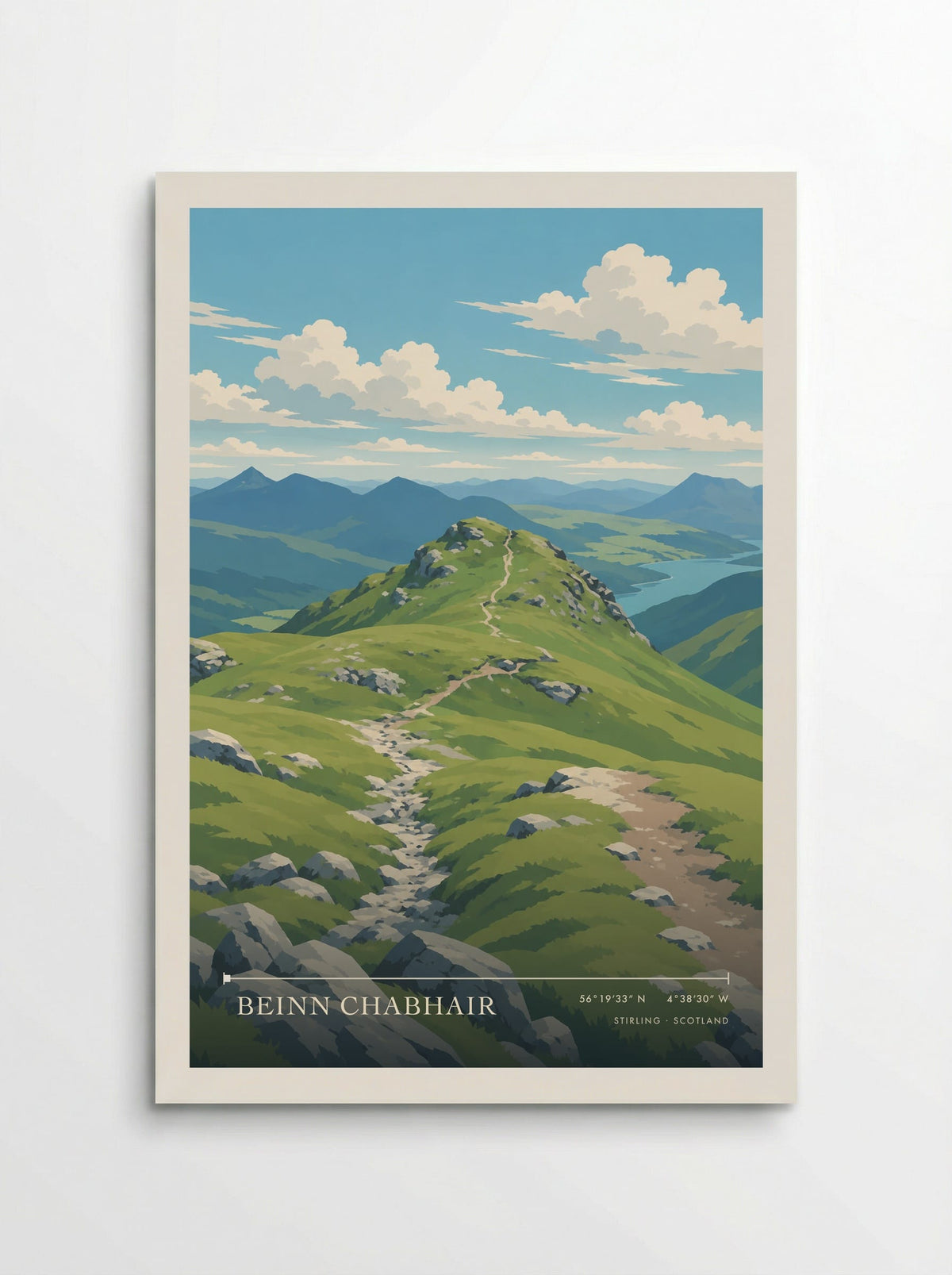 Beinn Chabhair, Stirling | Travel Poster - Poster