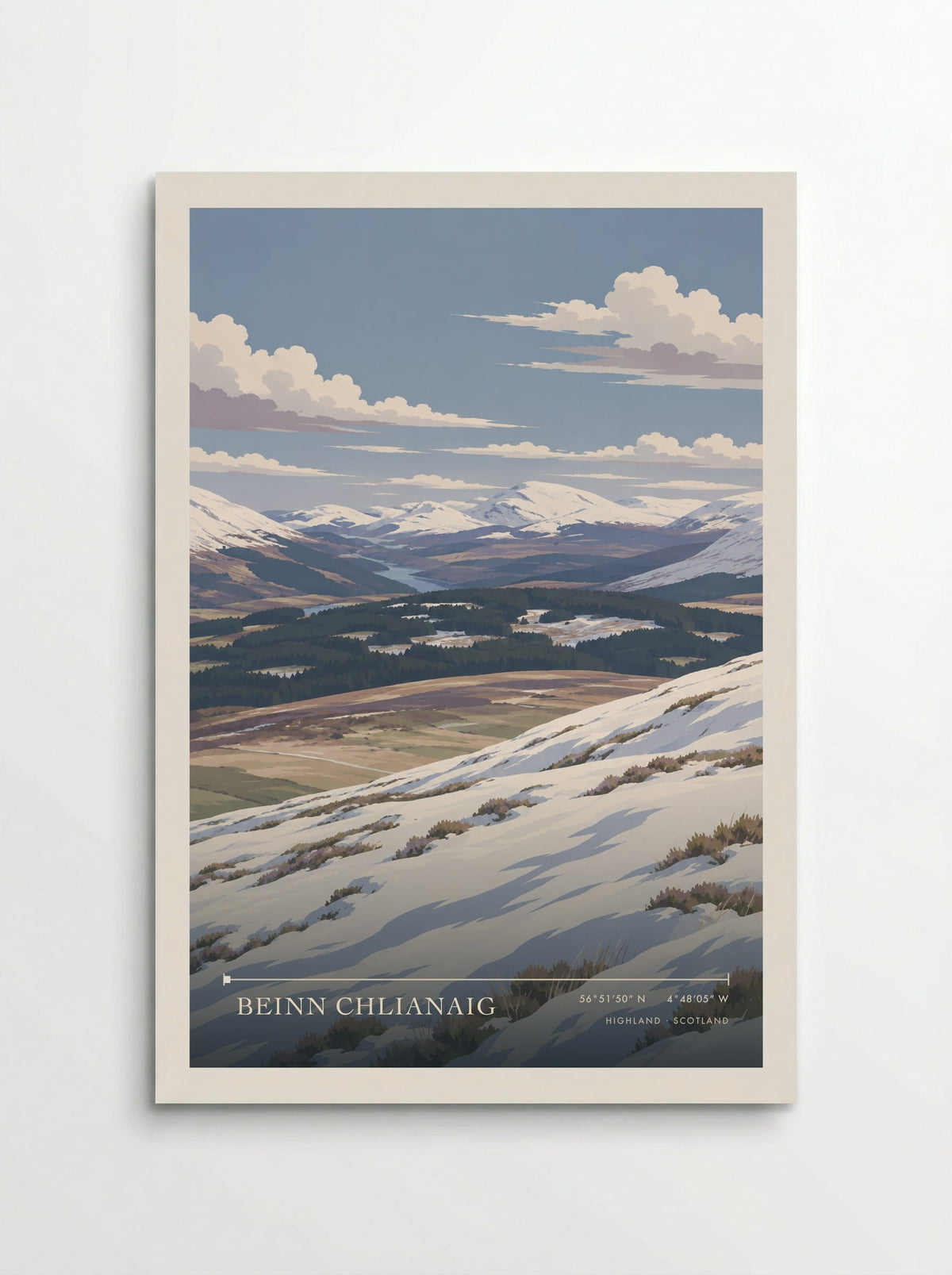 Beinn Chlianaig, Highland | Travel Poster - Poster