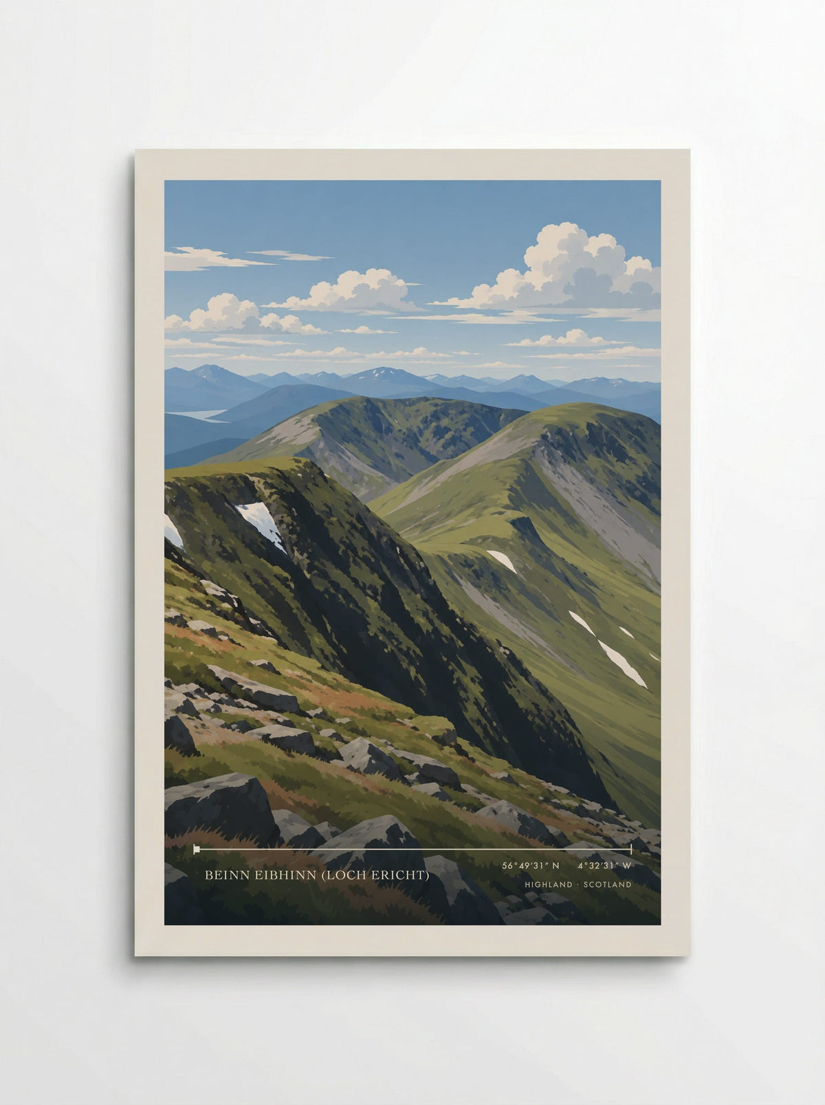 Beinn Eibhinn (Loch Ericht), Highland | Travel Poster - Poster