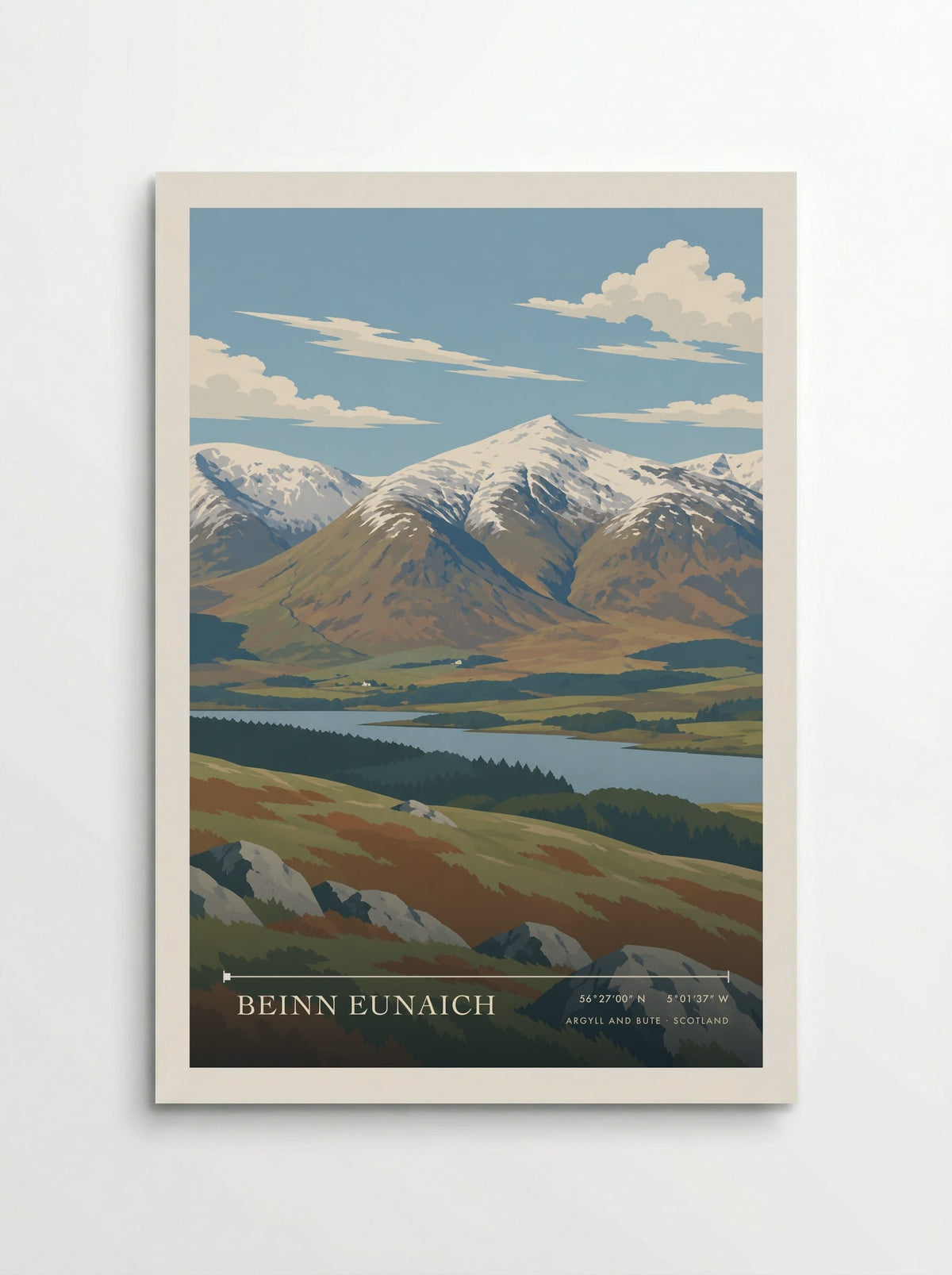 Beinn Eunaich, Argyll and Bute | Travel Poster - Poster