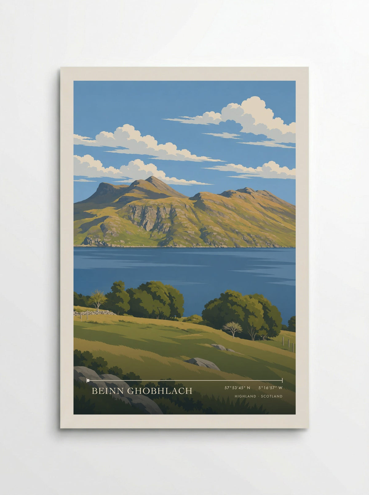 Beinn Ghobhlach, Highland | Travel Poster - Poster