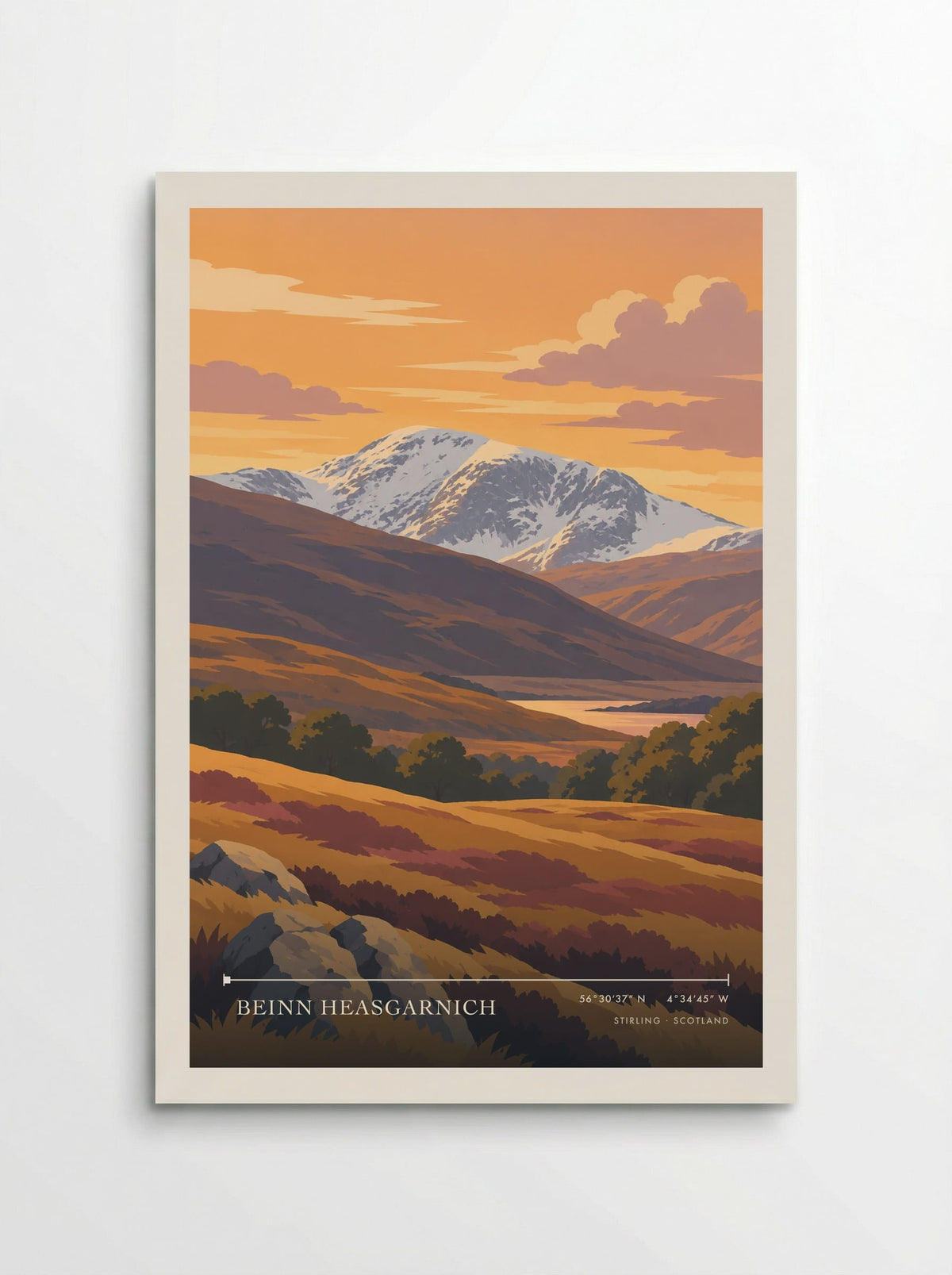 Beinn Heasgarnich, Stirling | Travel Poster - Poster