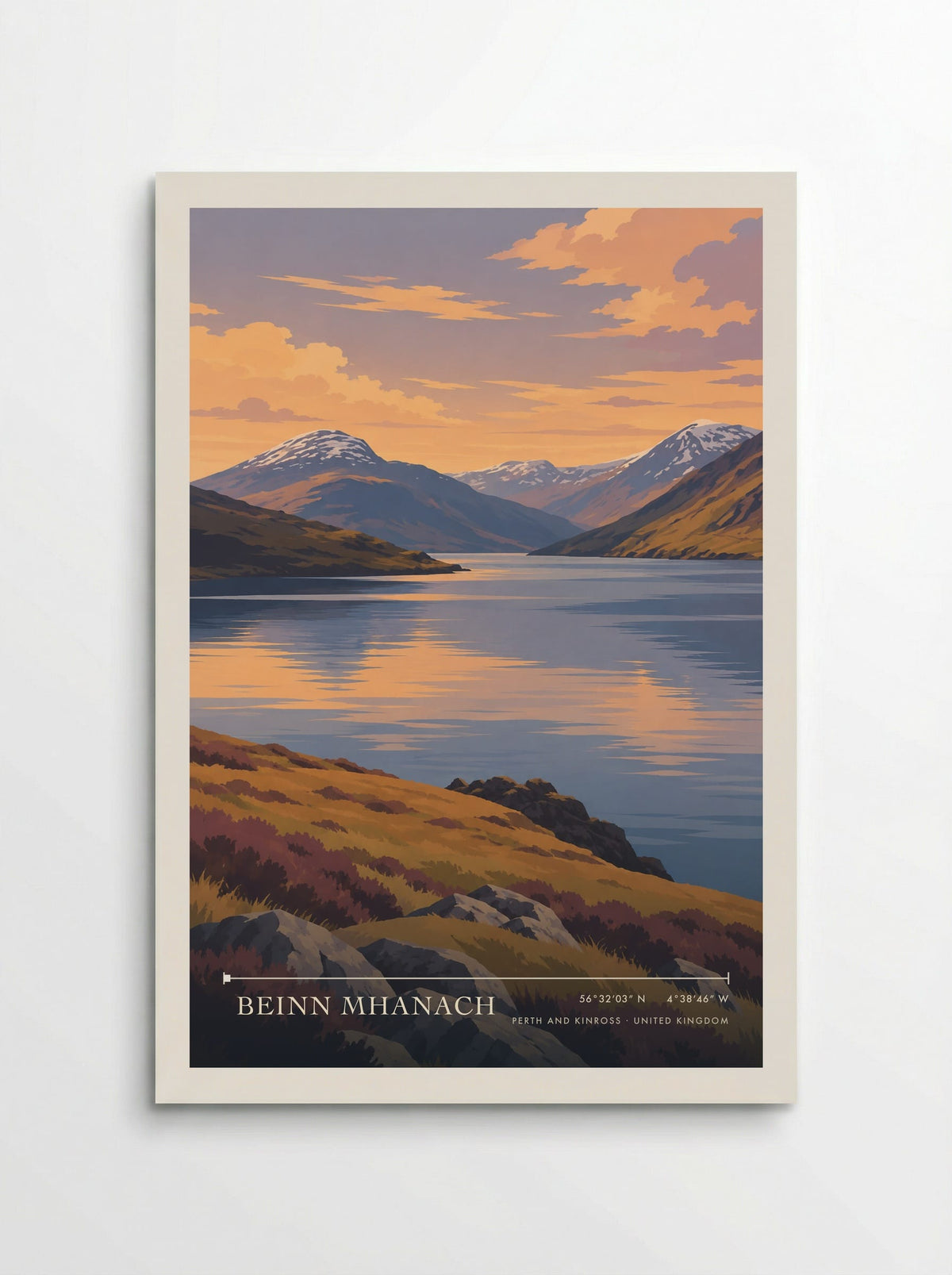 Beinn Mhanach, Perth and Kinross | Travel Poster - Poster