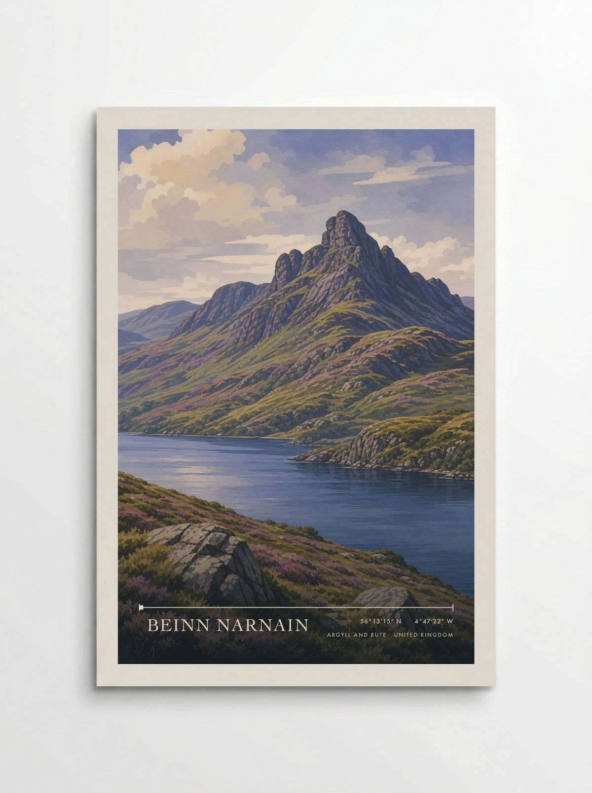 Beinn Narnain Argyll and Bute United Kingdom Travel Poster - Poster