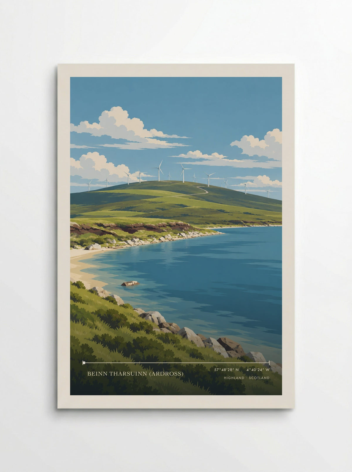 Beinn Tharsuinn (Ardross), Highland | Travel Poster - Poster