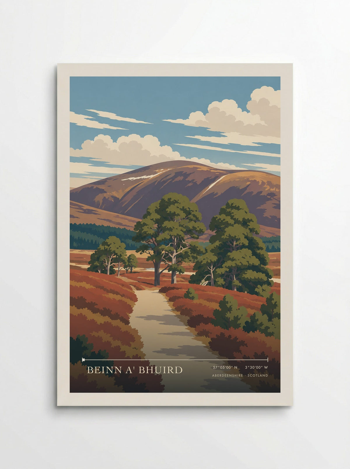 Beinn a' Bhuird, Aberdeenshire | Travel Poster - Poster