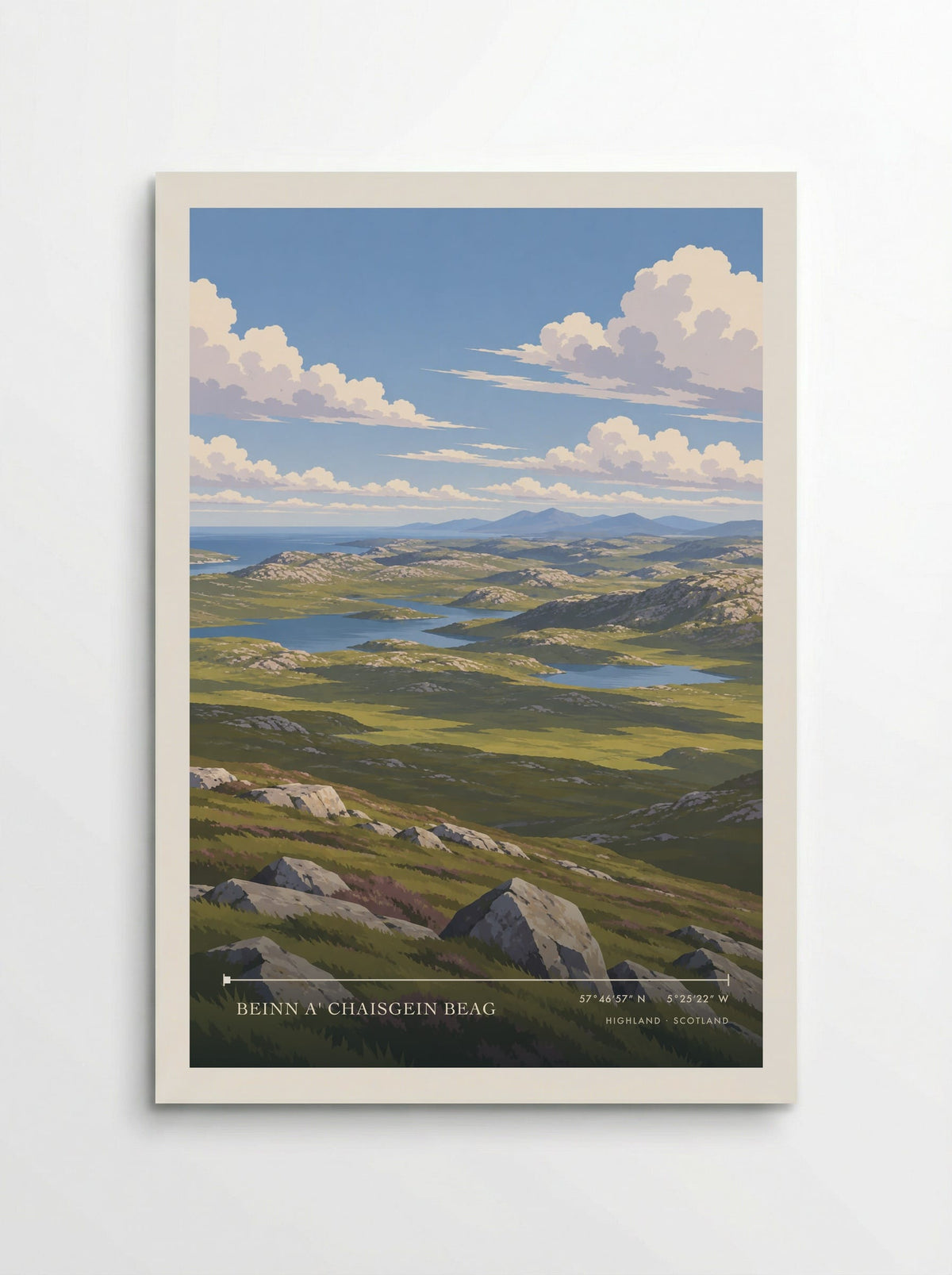 Beinn a' Chaisgein Beag, Highland | Travel Poster - Poster
