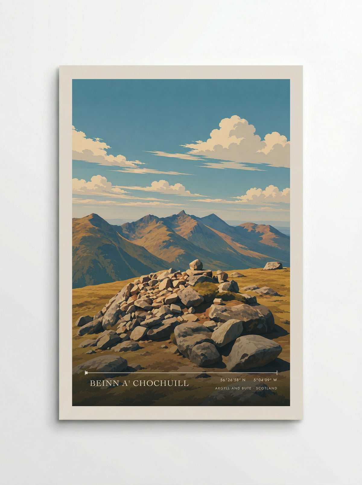 Beinn a' Chochuill, Argyll and Bute | Travel Poster - Poster