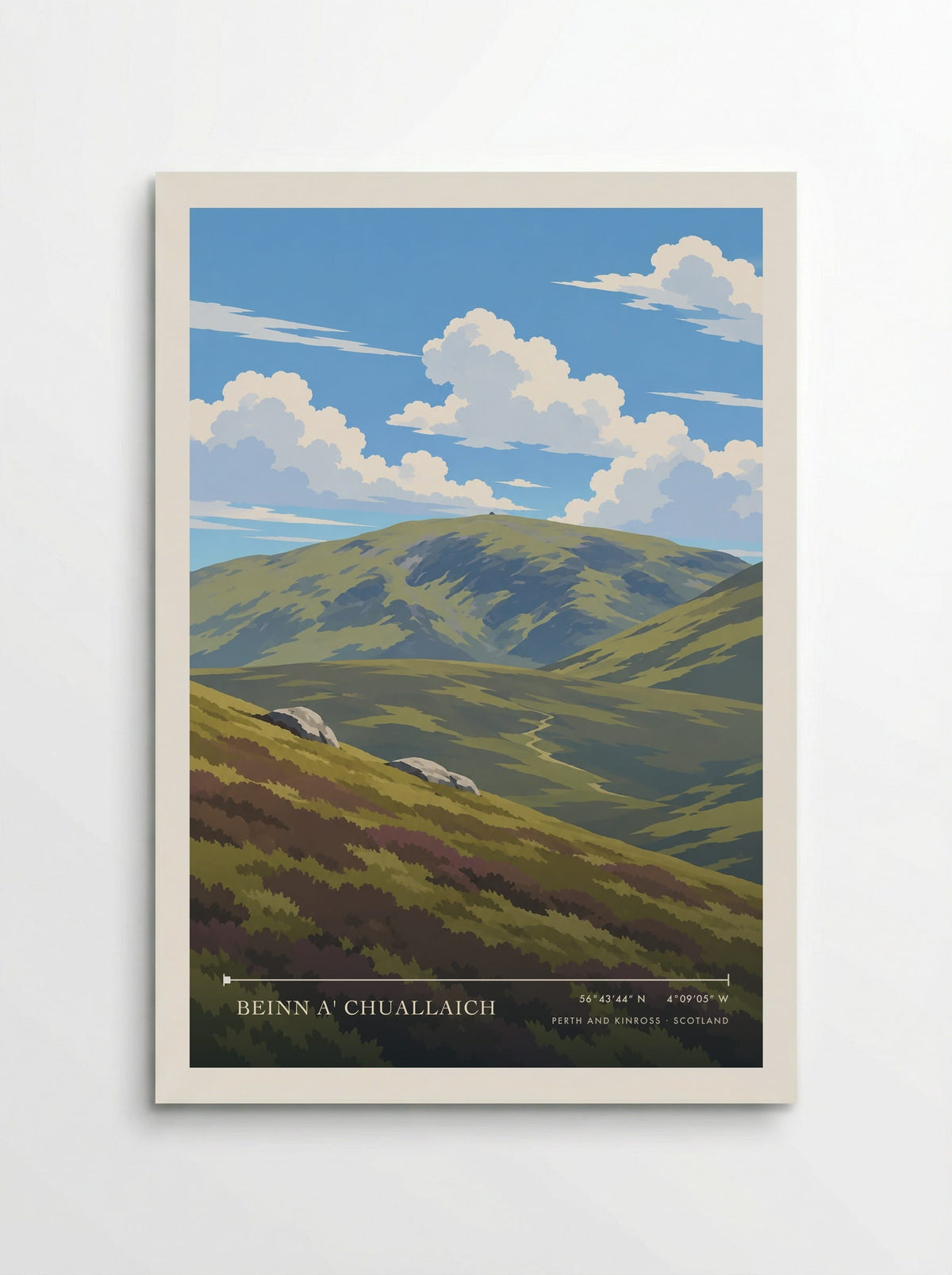 Beinn a' Chuallaich, Perth and Kinross | Travel Poster - Poster