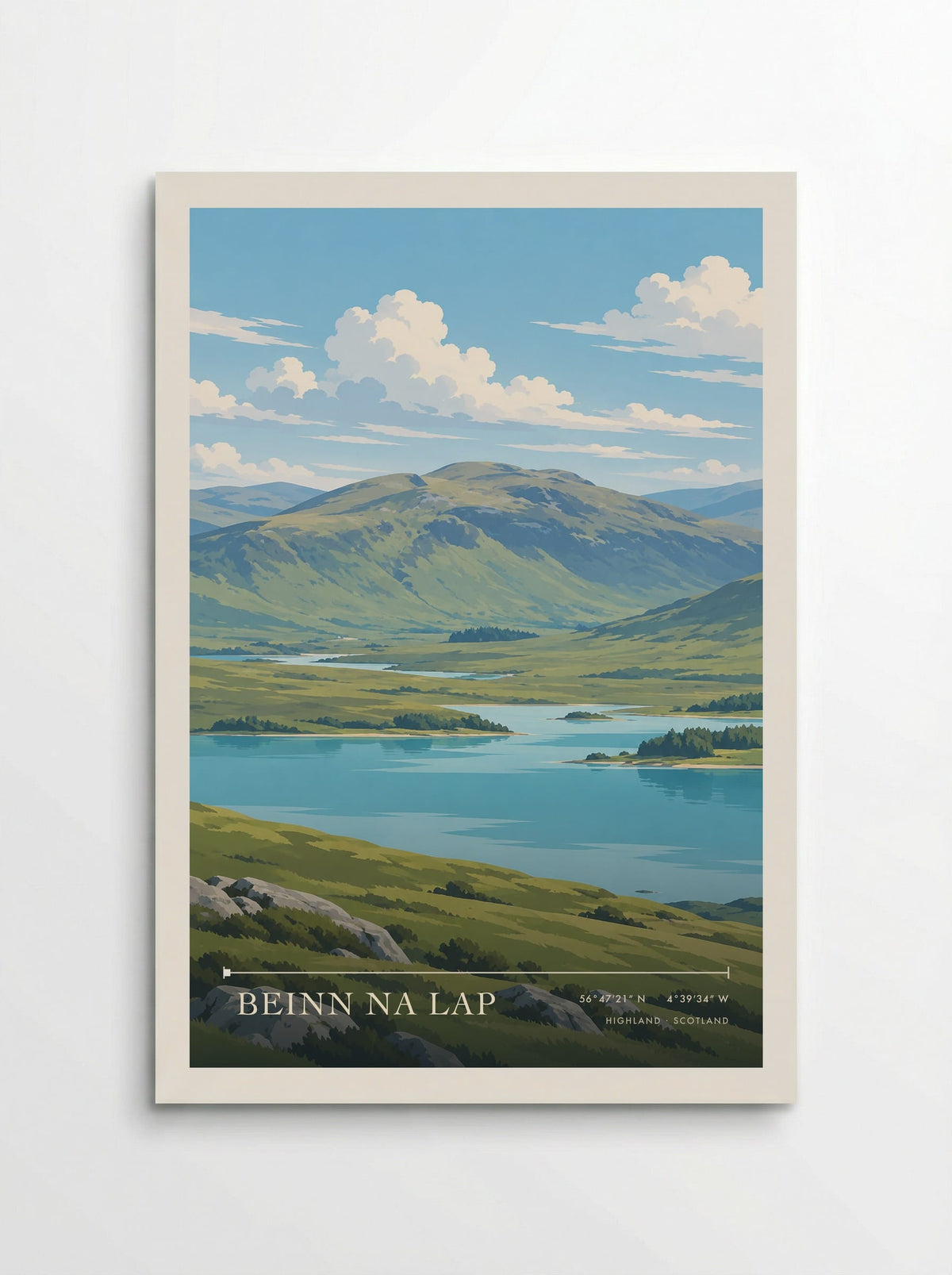 Beinn na Lap, Highland | Travel Poster - Poster