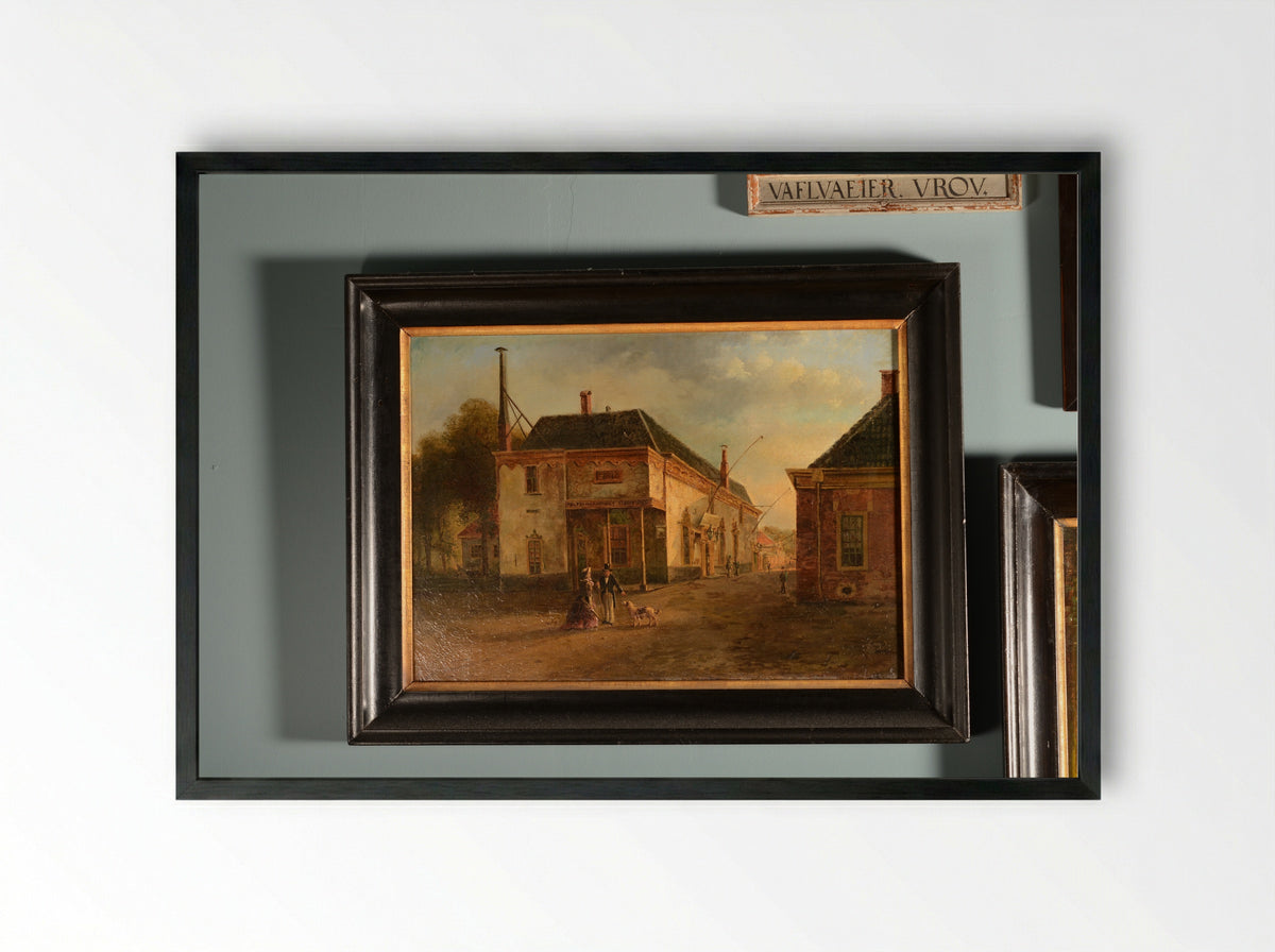 Beleg van Alkmaar in 1573, gezien vanuit Oudorp - Bernardus Gerardus ten Berge - Framed Print Black