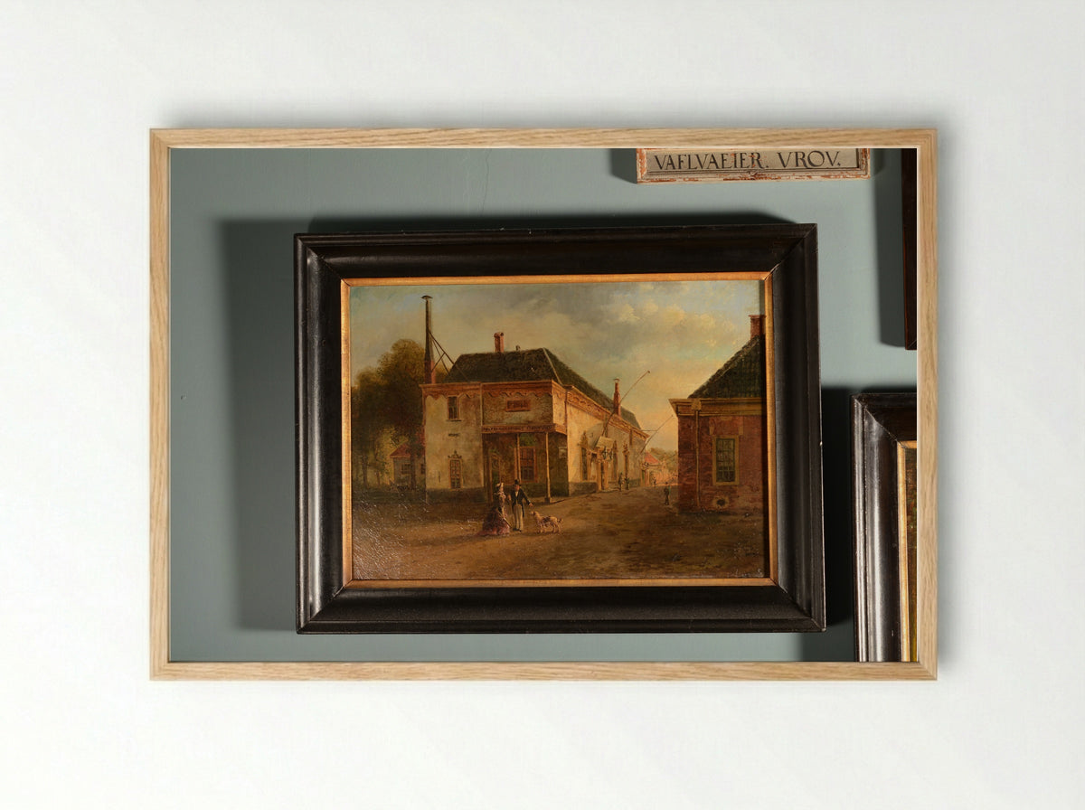 Beleg van Alkmaar in 1573, gezien vanuit Oudorp - Bernardus Gerardus ten Berge - Framed Print Wood