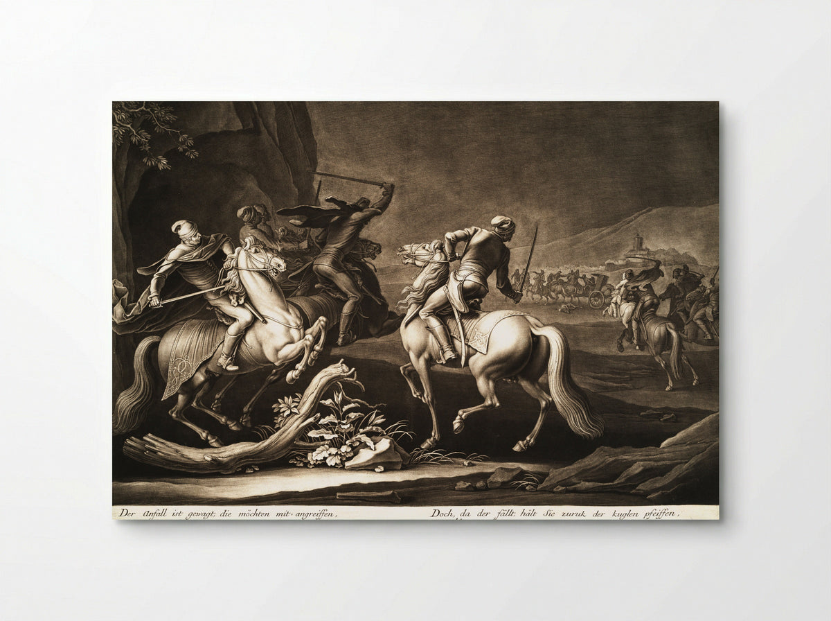 Beleg van Augsburg, 1704 - Georg Philipp Rugendas (I) - Poster