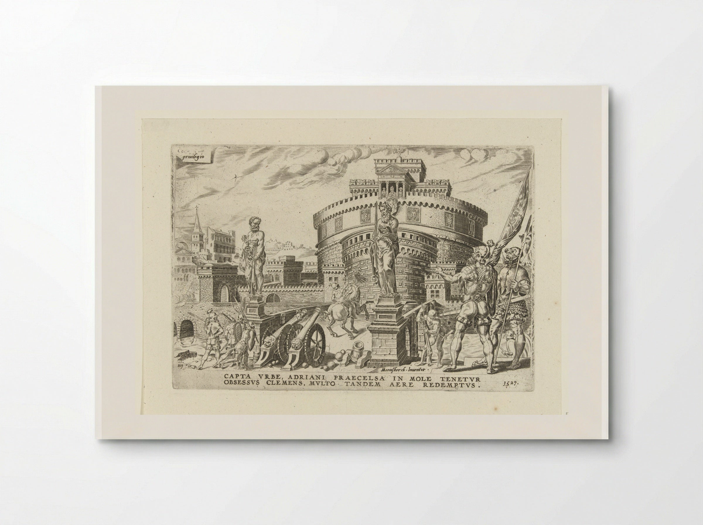 Belegering van de Engelenburcht - Dirck Volckertsz. Coornhert - Poster