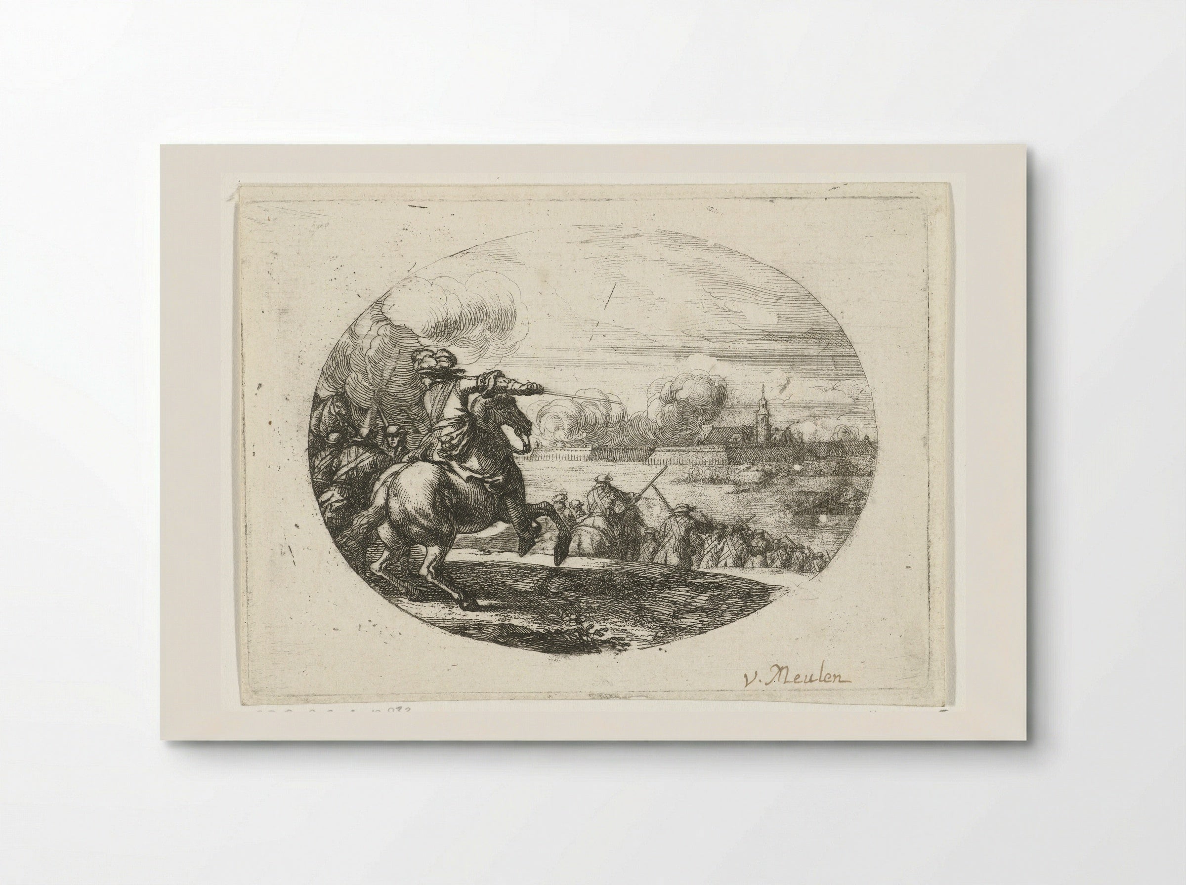 Belegering van een stad met stadswallen - Jan van Huchtenburg - Poster