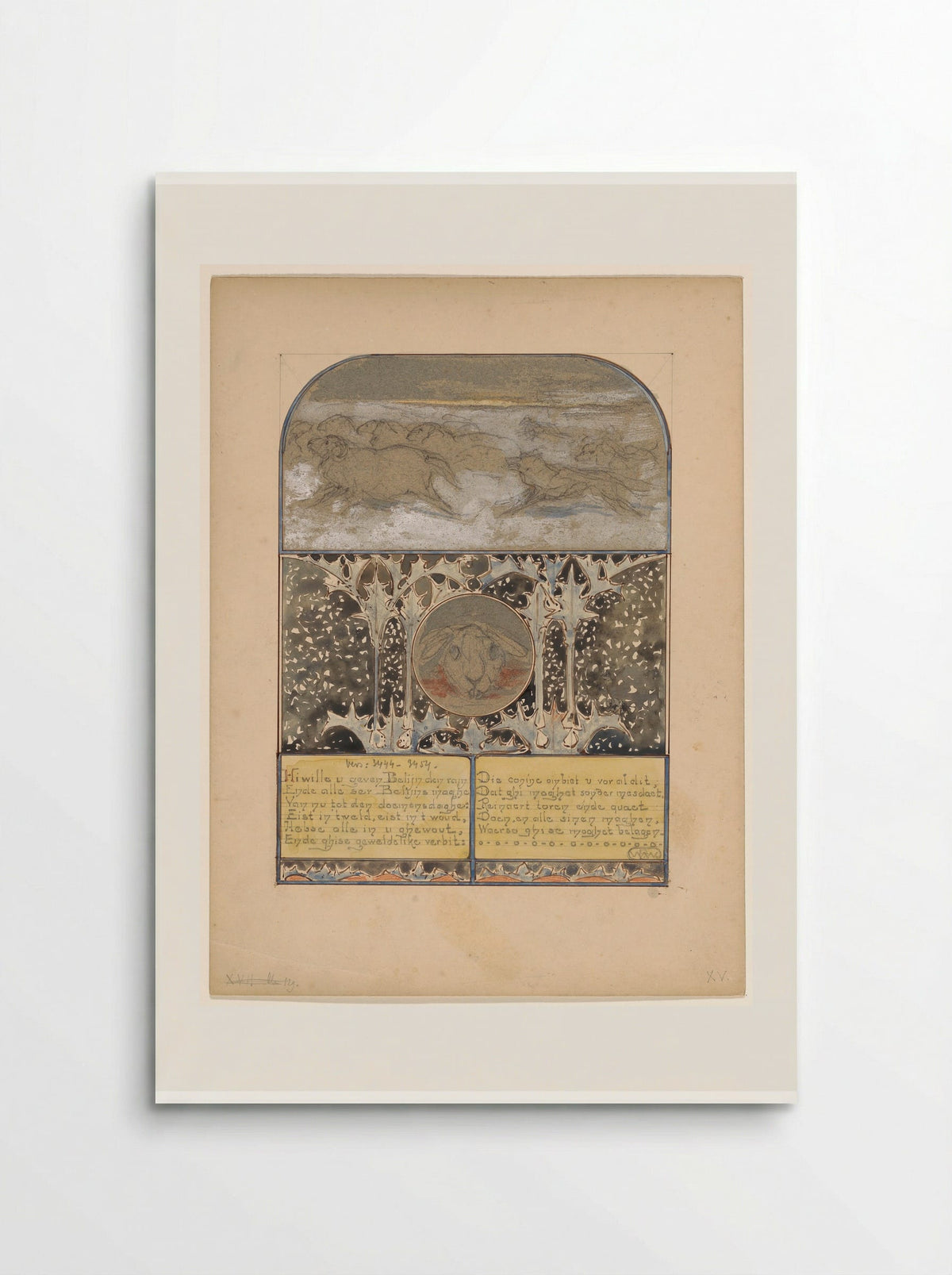 Belijn en de zijnen en de afgebeten kop van Cuwaert - Bernard Willem Wierink - Poster