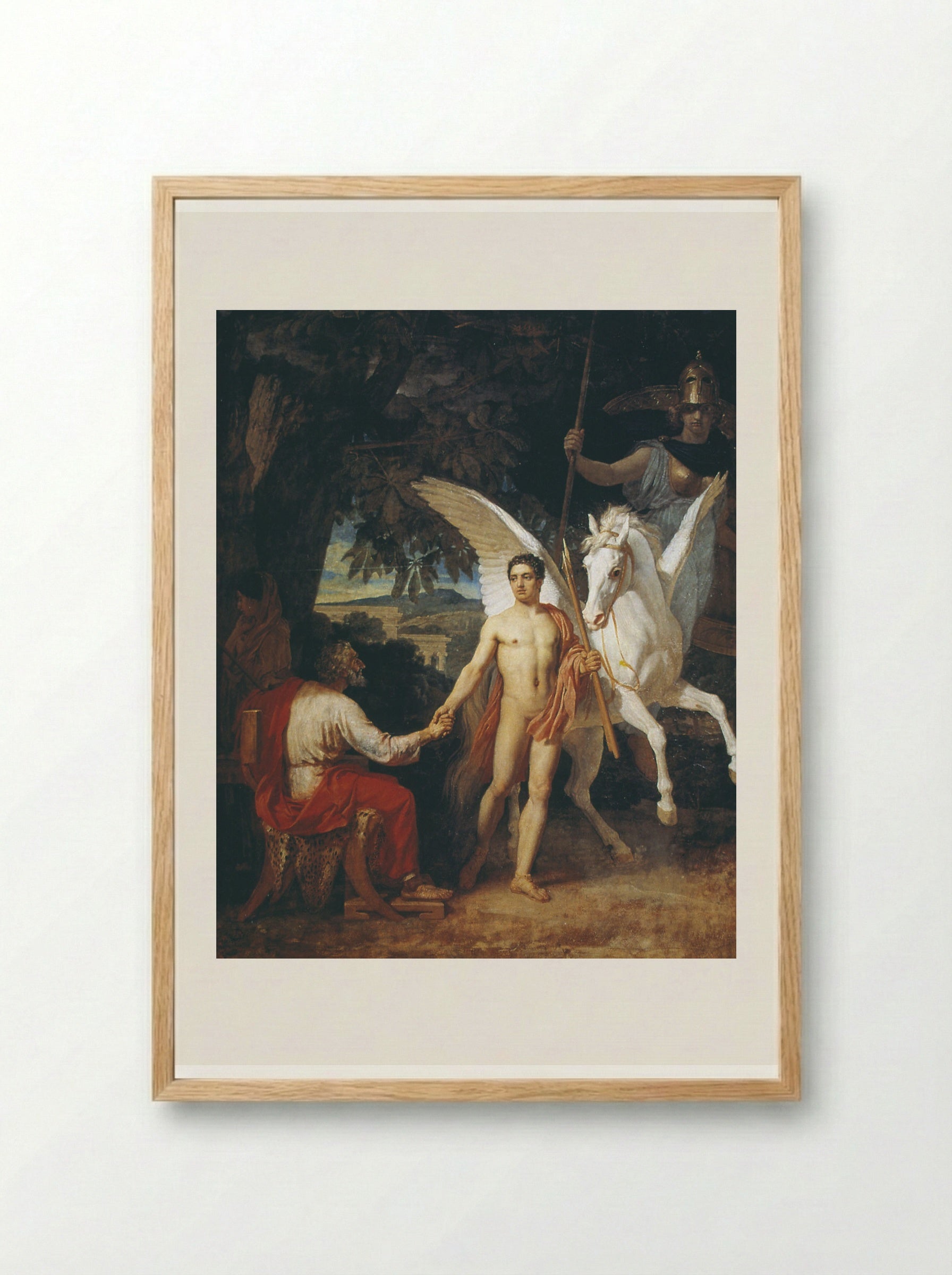 Bellerophon Sent to the Chimera - Alexander Ivanov - Framed Print Wood