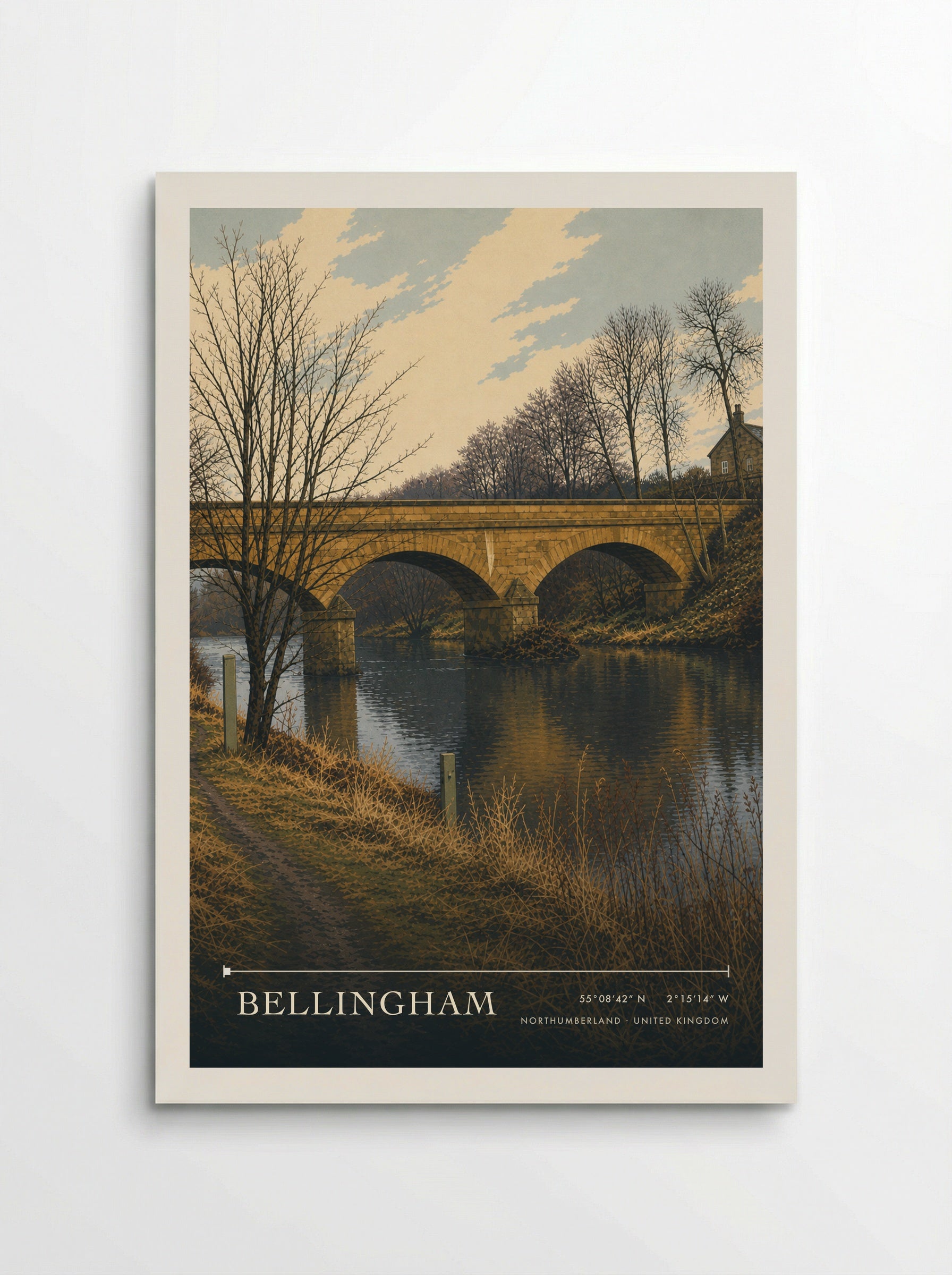 Bellingham Northumberland United Kingdom Travel Poster - Poster