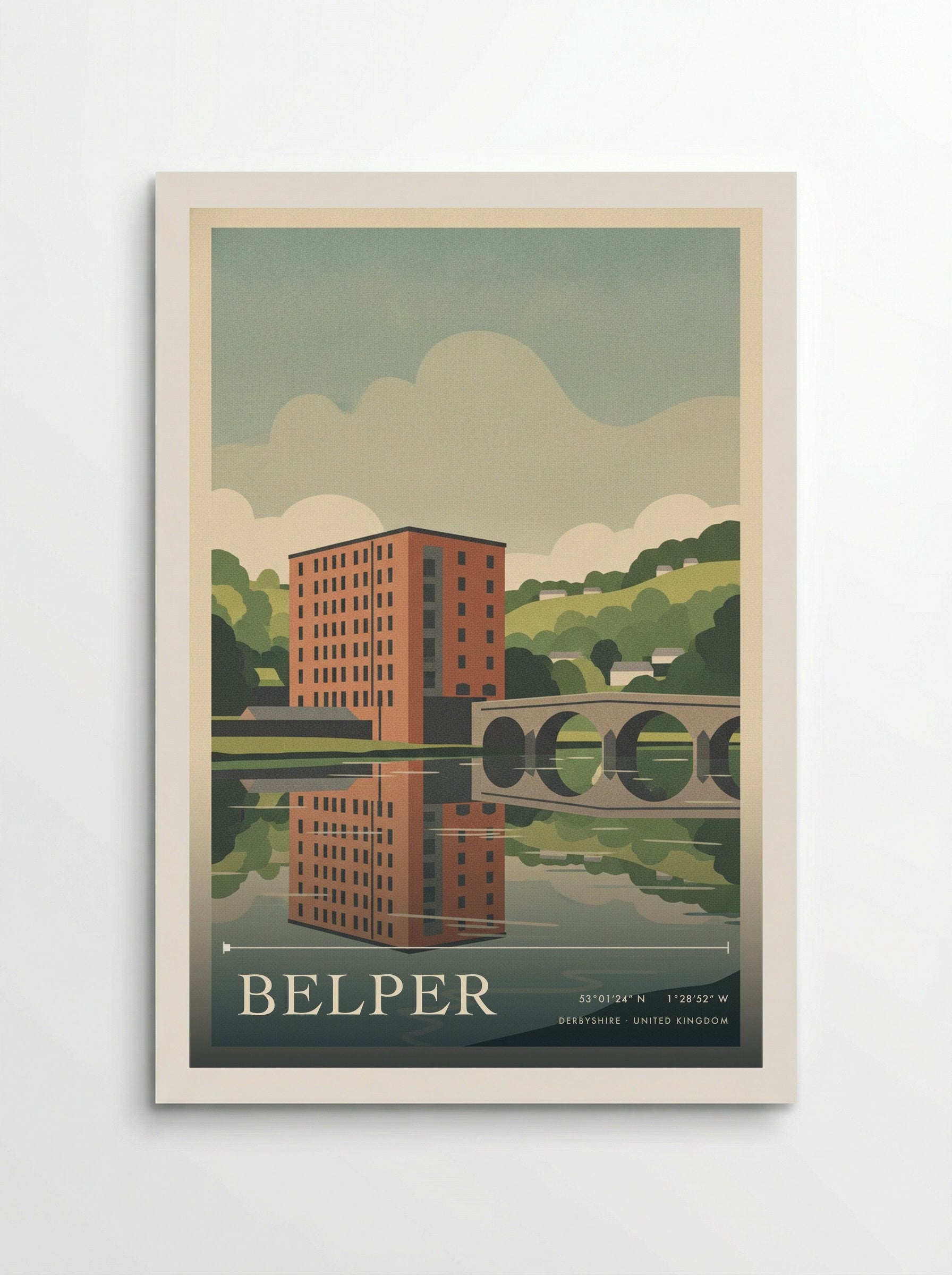Belper Derbyshire United Kingdom Travel Poster - Poster