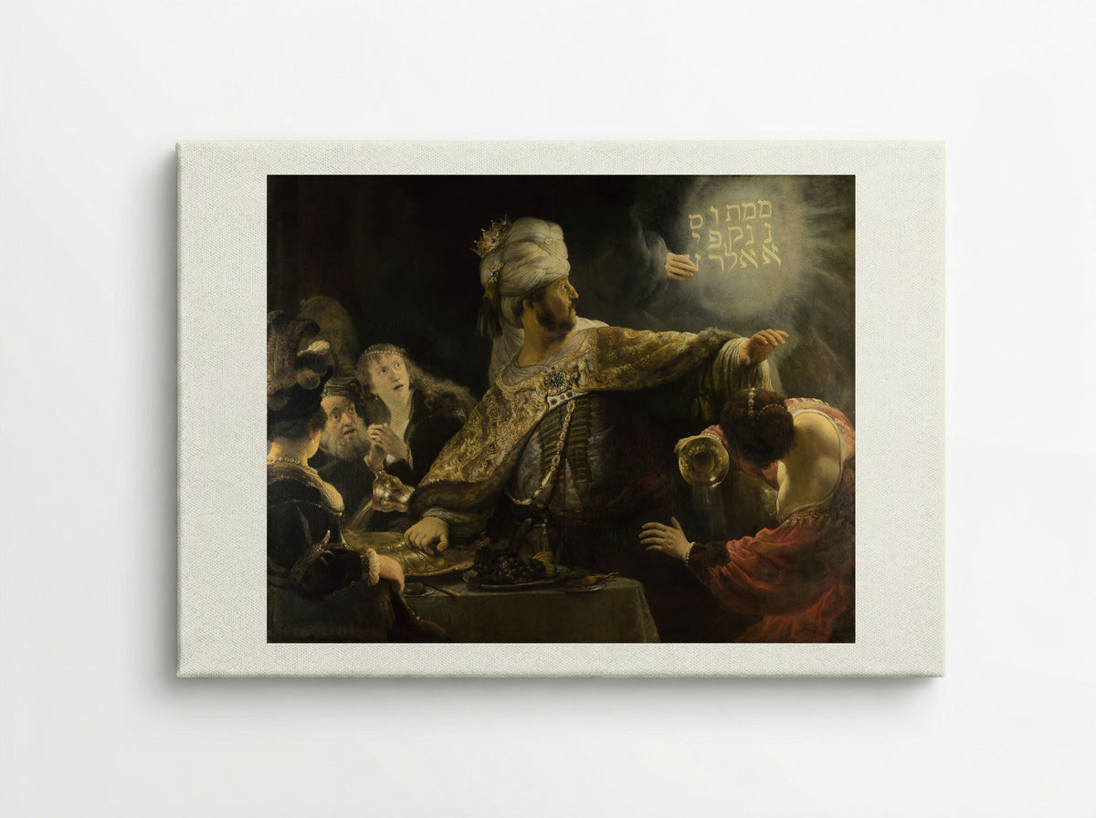 Belshazzar's Feast - Rembrandt van Rijn - Canvas
