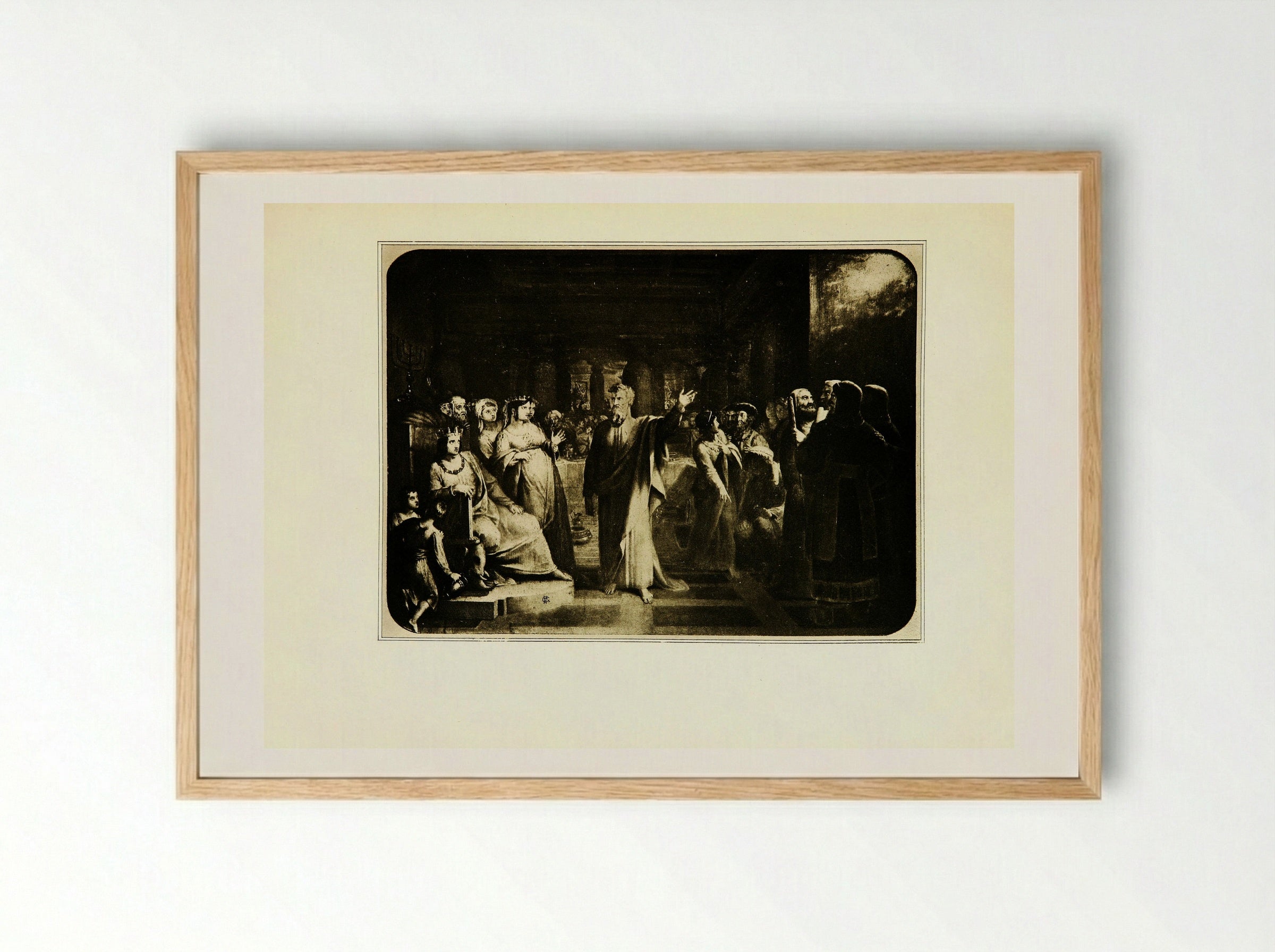 Belshazzar's Feast - Washington Allston - Framed Print Wood