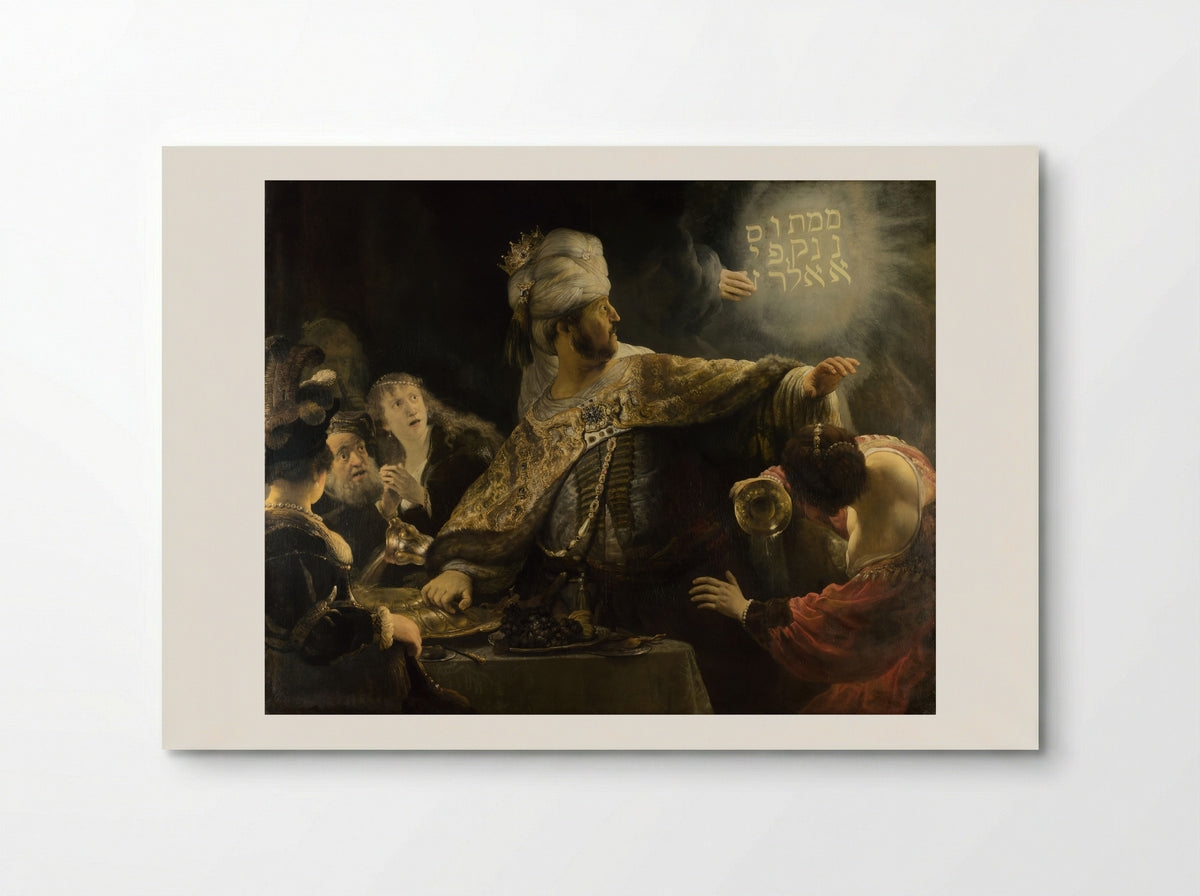 Belshazzar's Feast - Rembrandt van Rijn - Poster