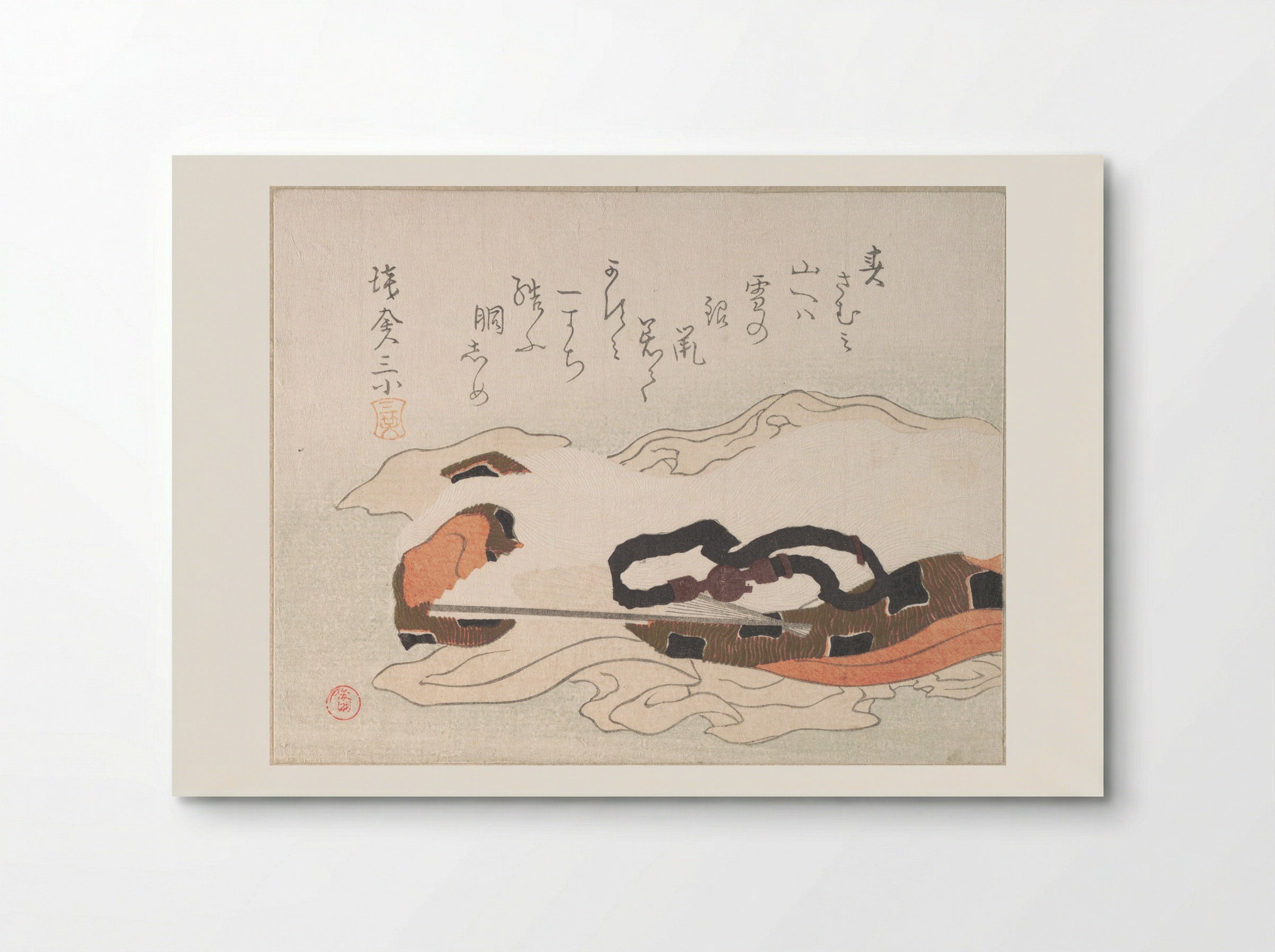Belt and Fan on a Piece of Cloth - Kubo Shunman - Poster