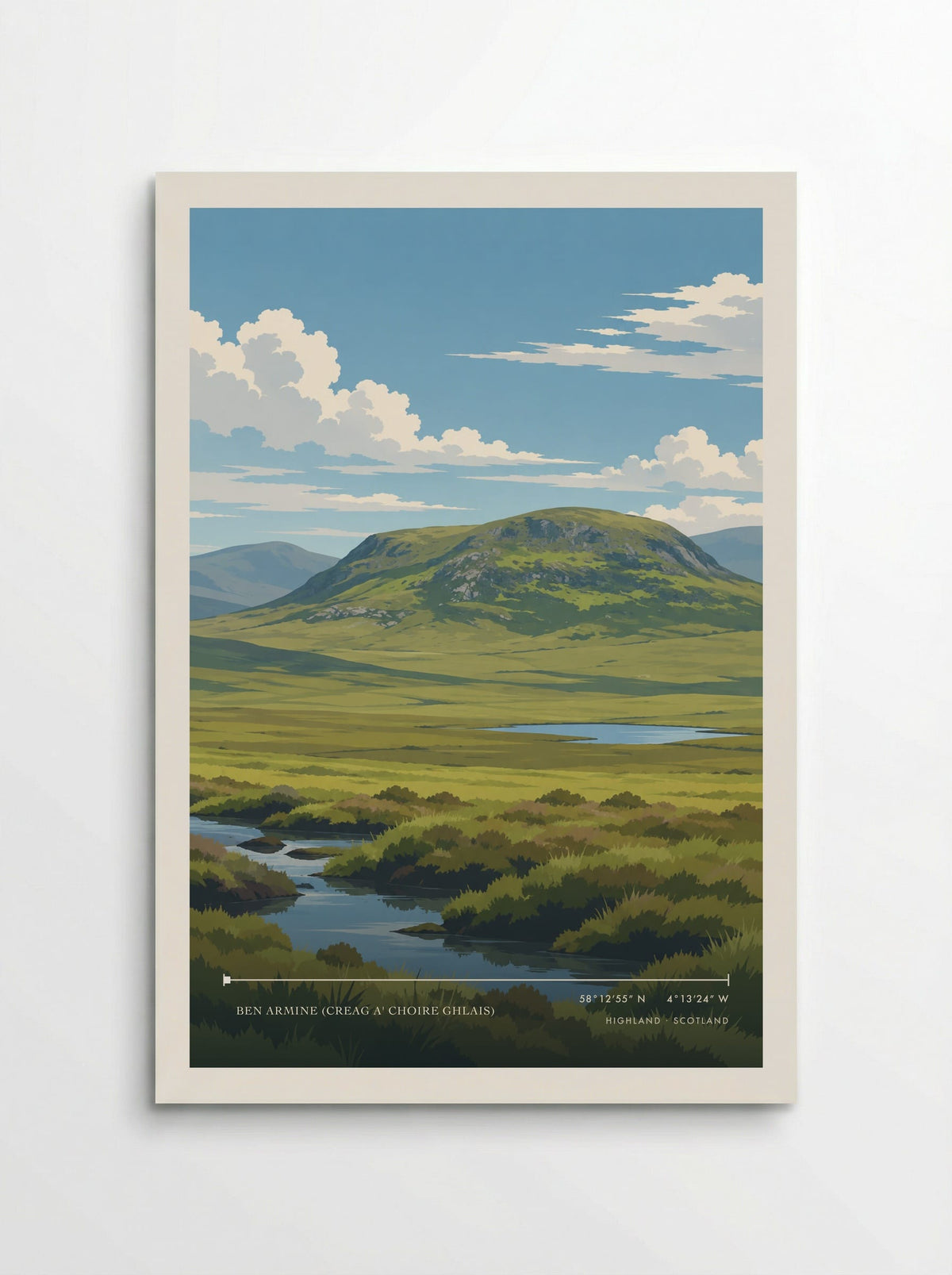 Ben Armine (Creag a' Choire Ghlais), Highland | Travel Poster - Poster