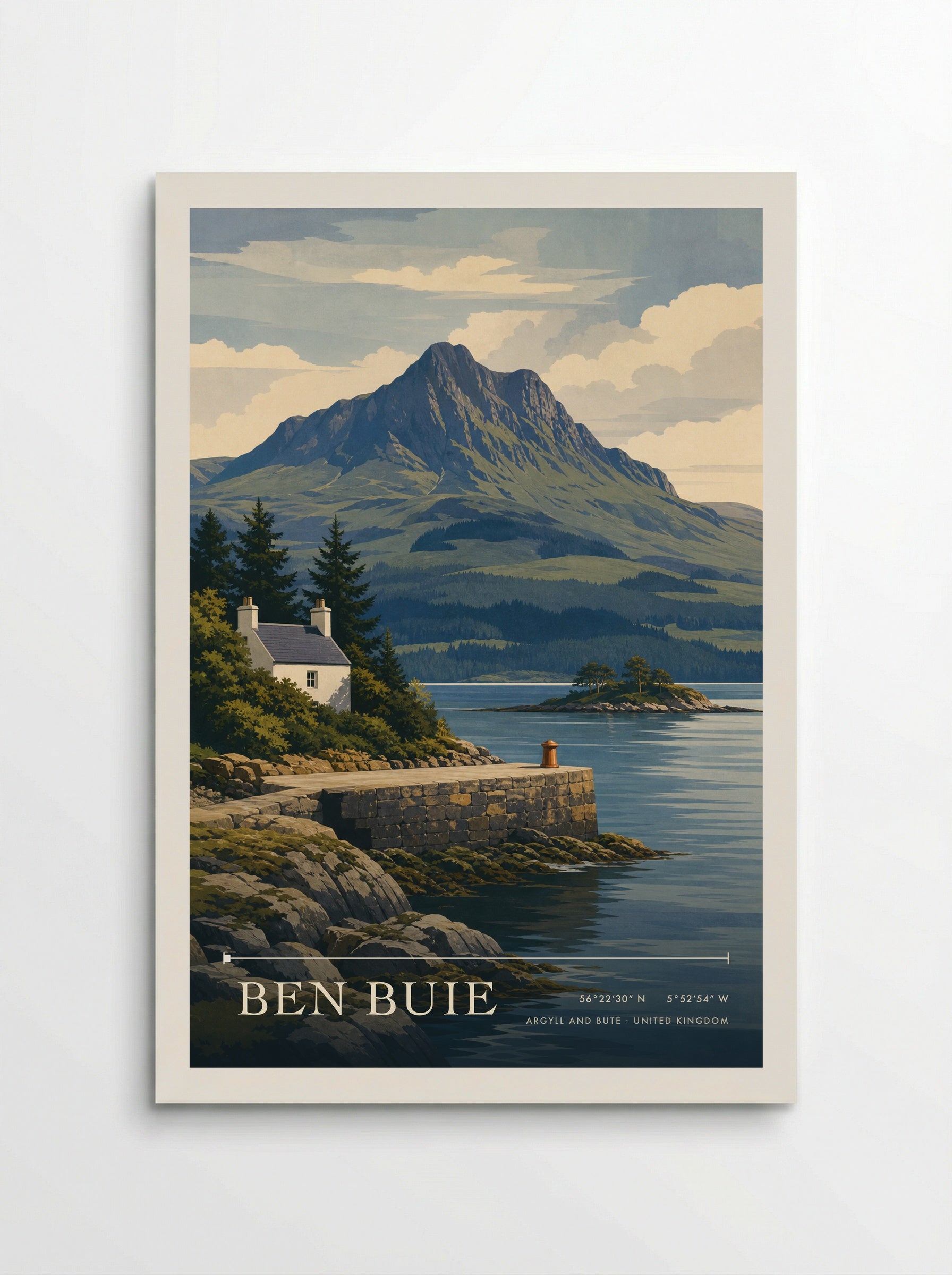 Ben Buie Argyll and Bute United Kingdom Travel Poster - Poster