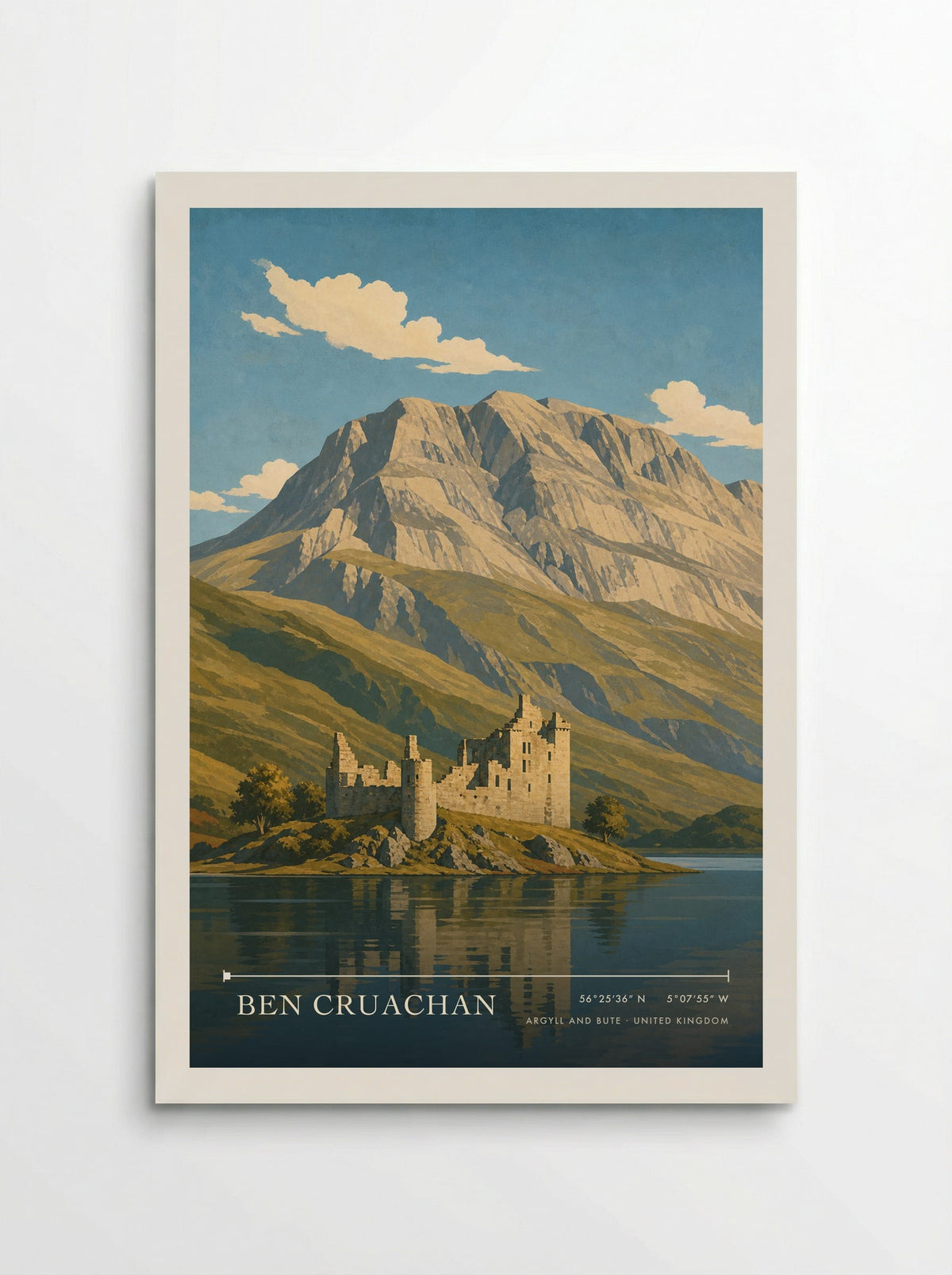 Ben Cruachan Argyll and Bute United Kingdom Travel Poster - Poster