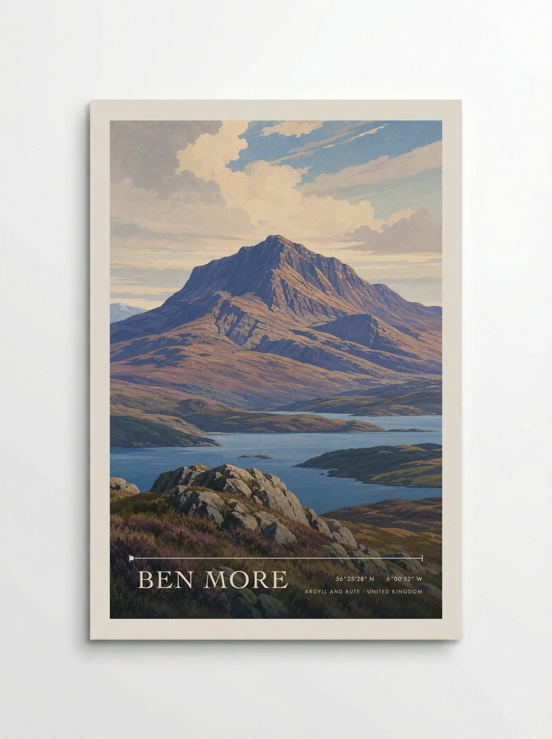 Ben More Argyll and Bute United Kingdom Travel Poster - Poster
