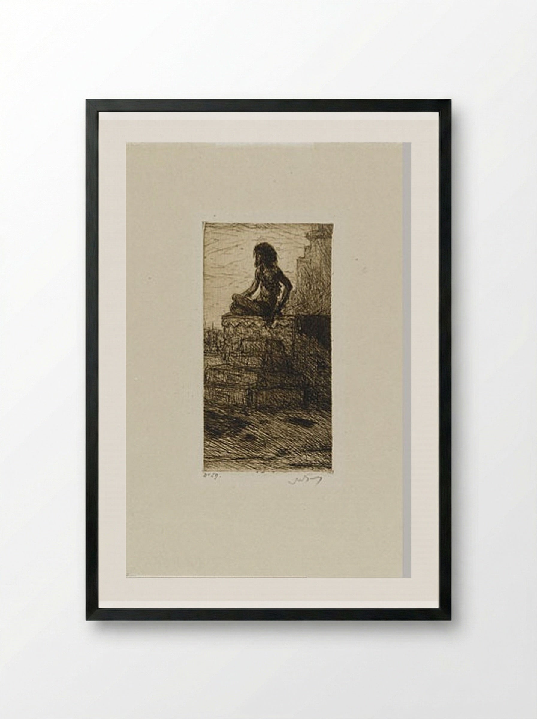 Benares - Marius Bauer - Framed Print Black