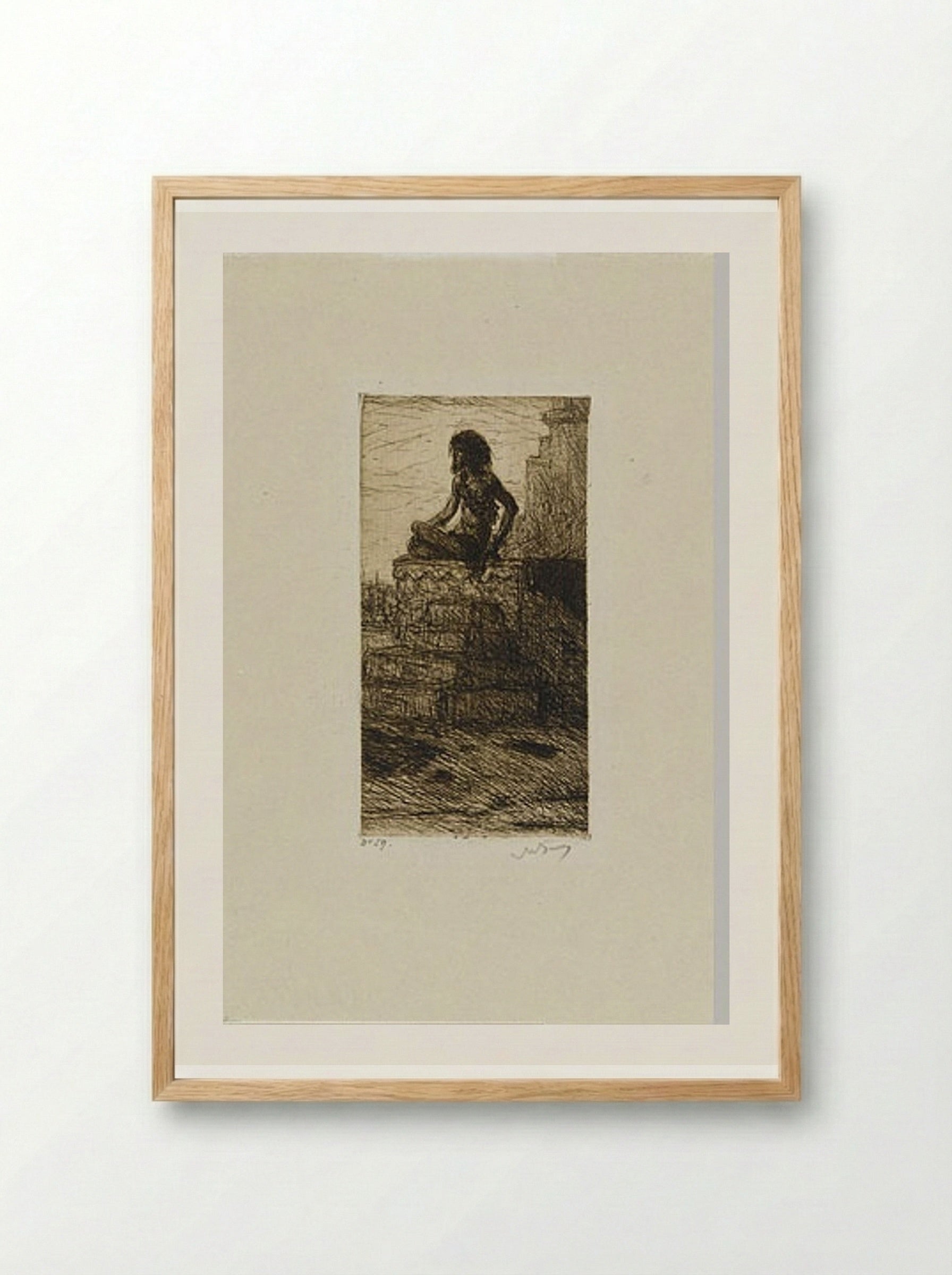 Benares - Marius Bauer - Framed Print Wood