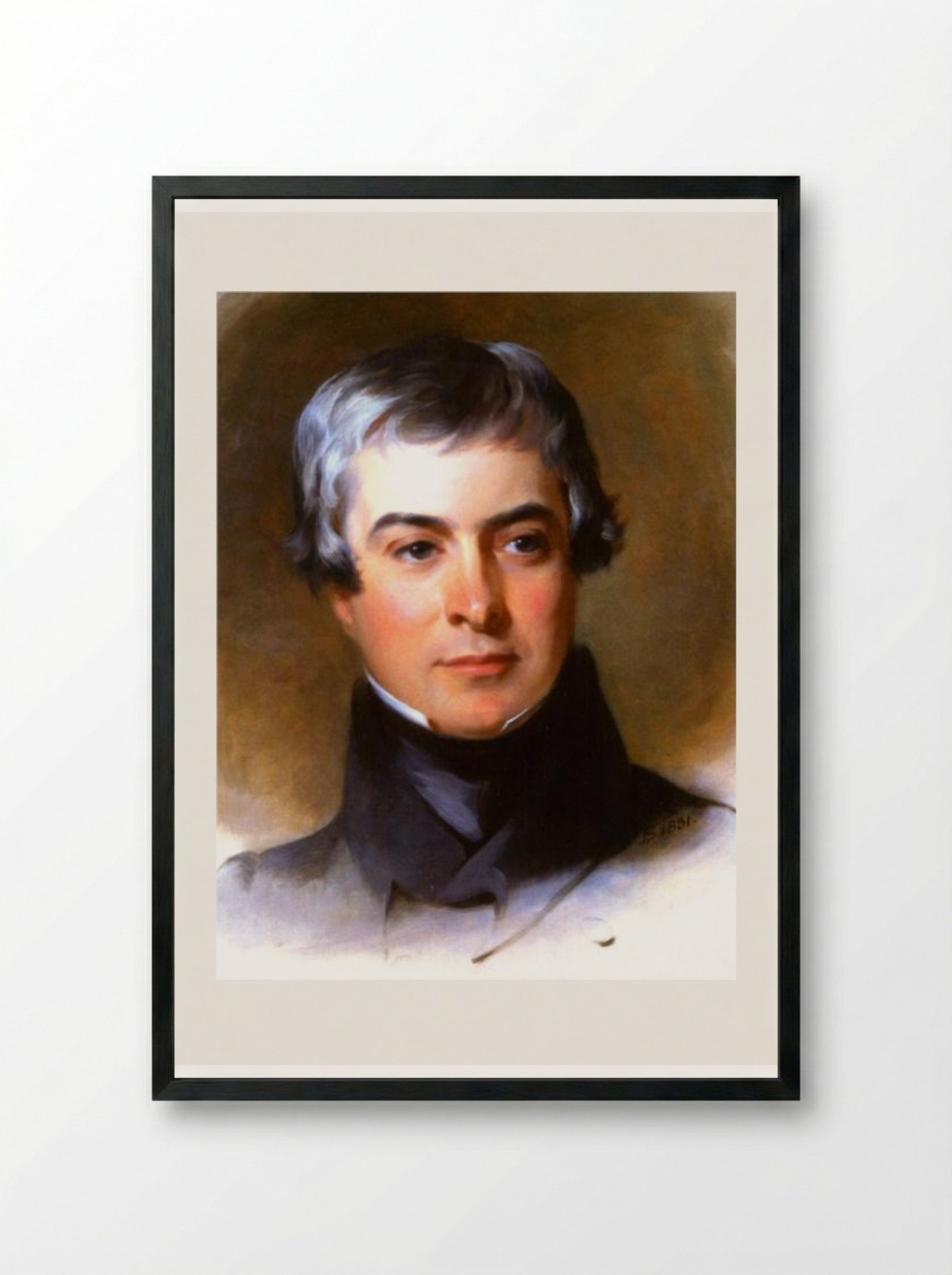 Benjamin Gratz - Thomas Sully - Framed Print Black