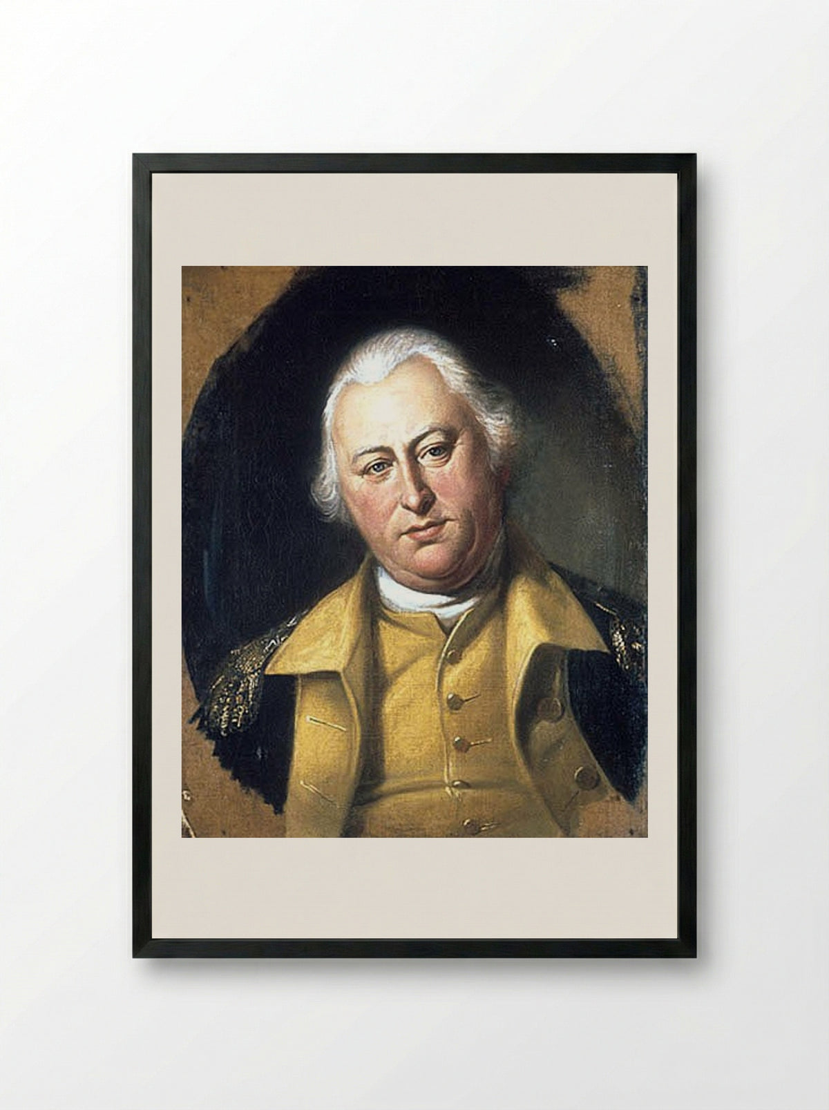 Benjamin Lincoln - Charles Willson Peale - Framed Print Black