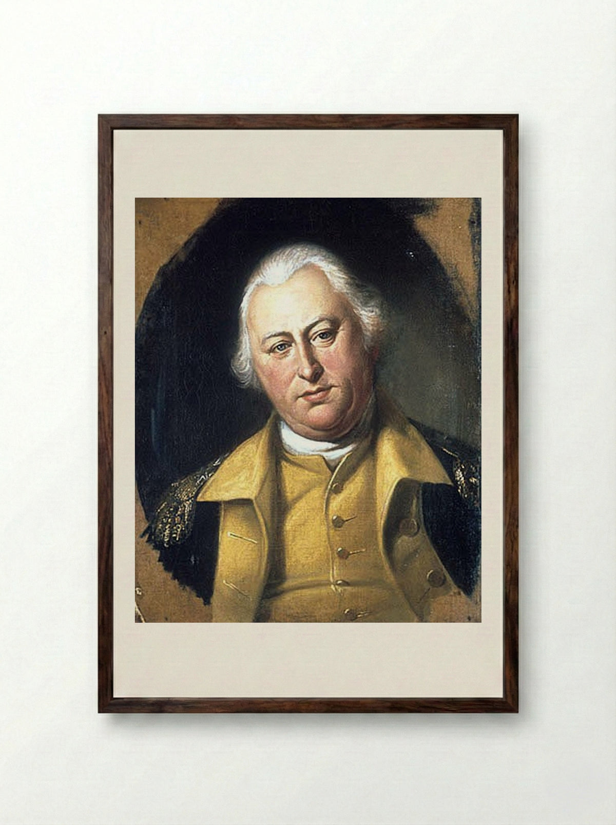 Benjamin Lincoln - Charles Willson Peale - Framed Print Dark Wood