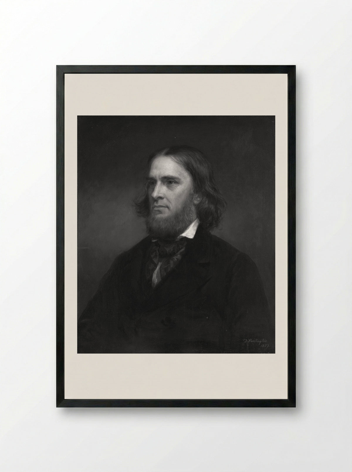 Benjamin Peirce - Daniel Huntington - Framed Print Black