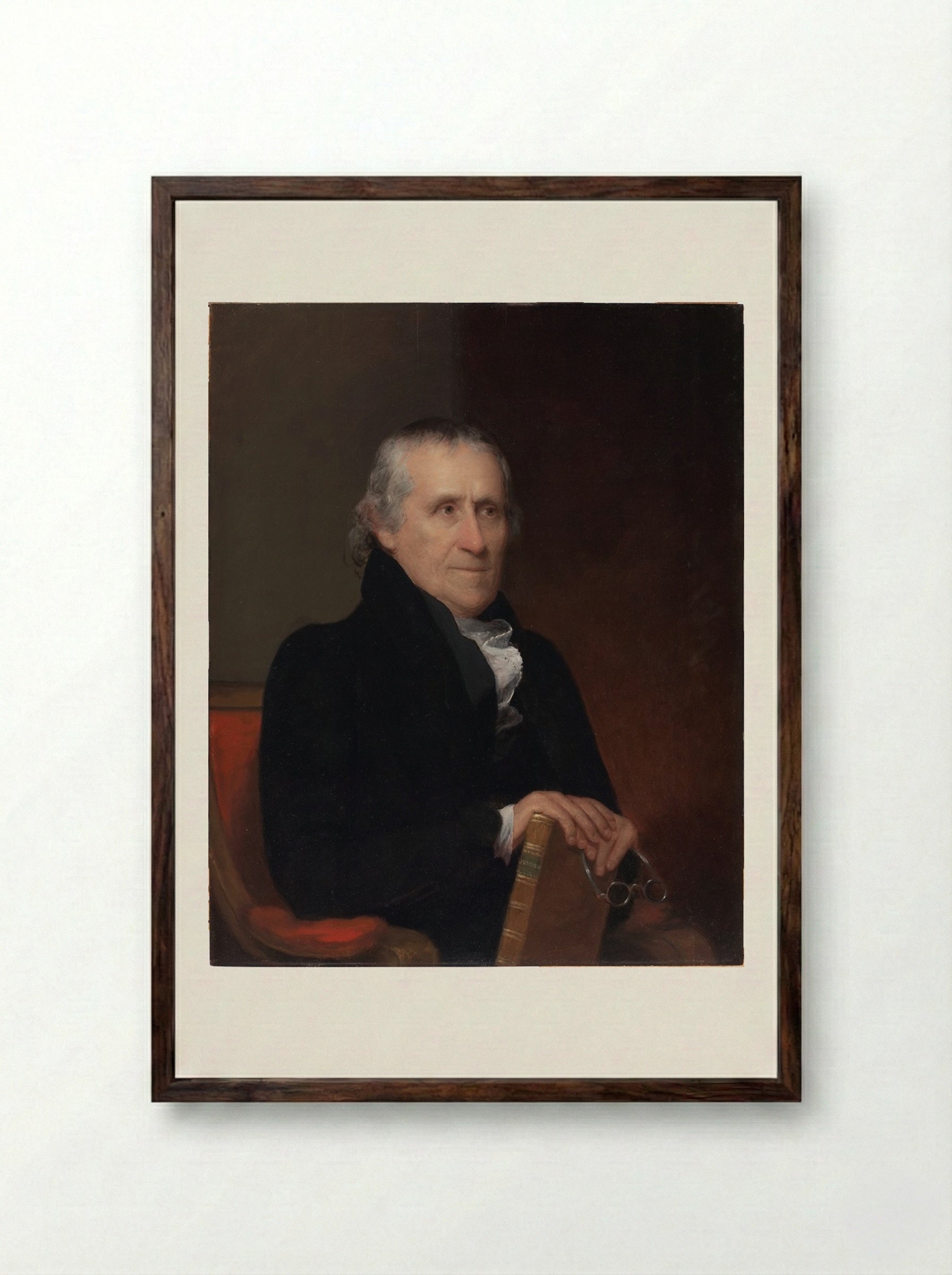 Benjamin Waterhouse - James Frothingham - Framed Print Dark Wood