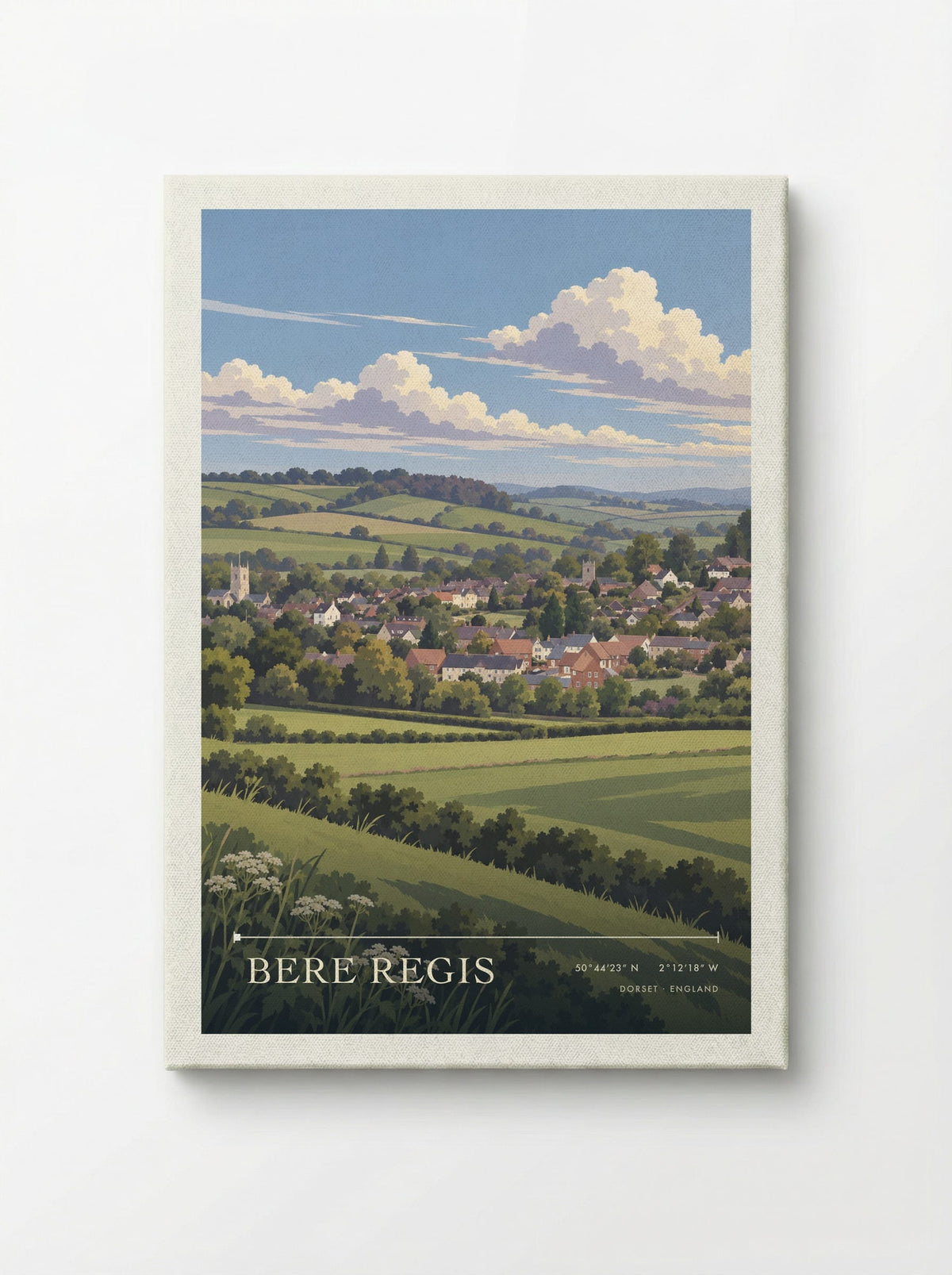 Bere Regis, Dorset | Travel Poster - Canvas