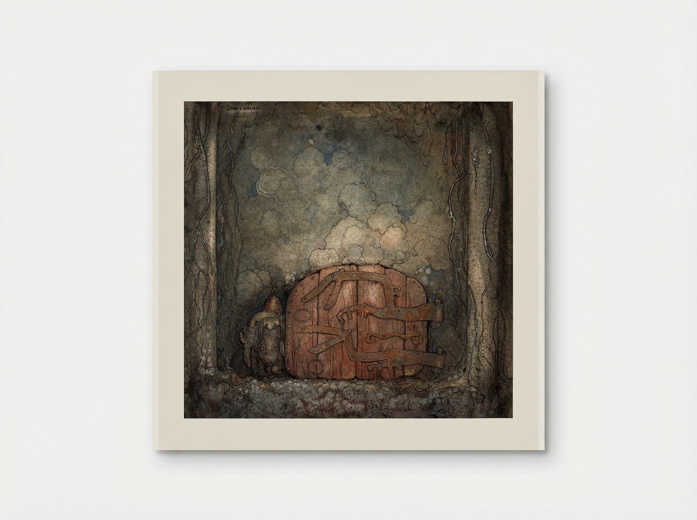 Bergaporten (The Mountain Gate) - John Bauer - Poster