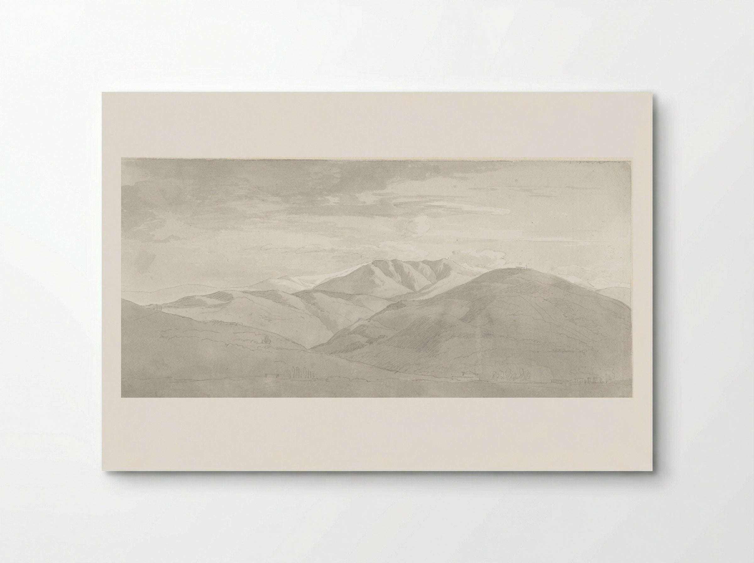 Berglandschap in Italië - Hendrik Voogd - Poster
