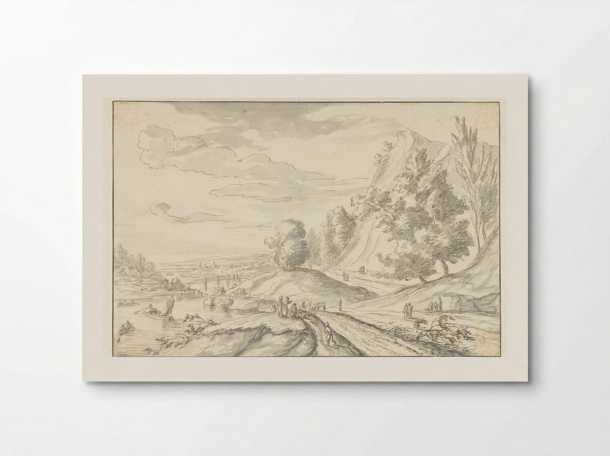 Berglandschap - Louis Chalon - Poster