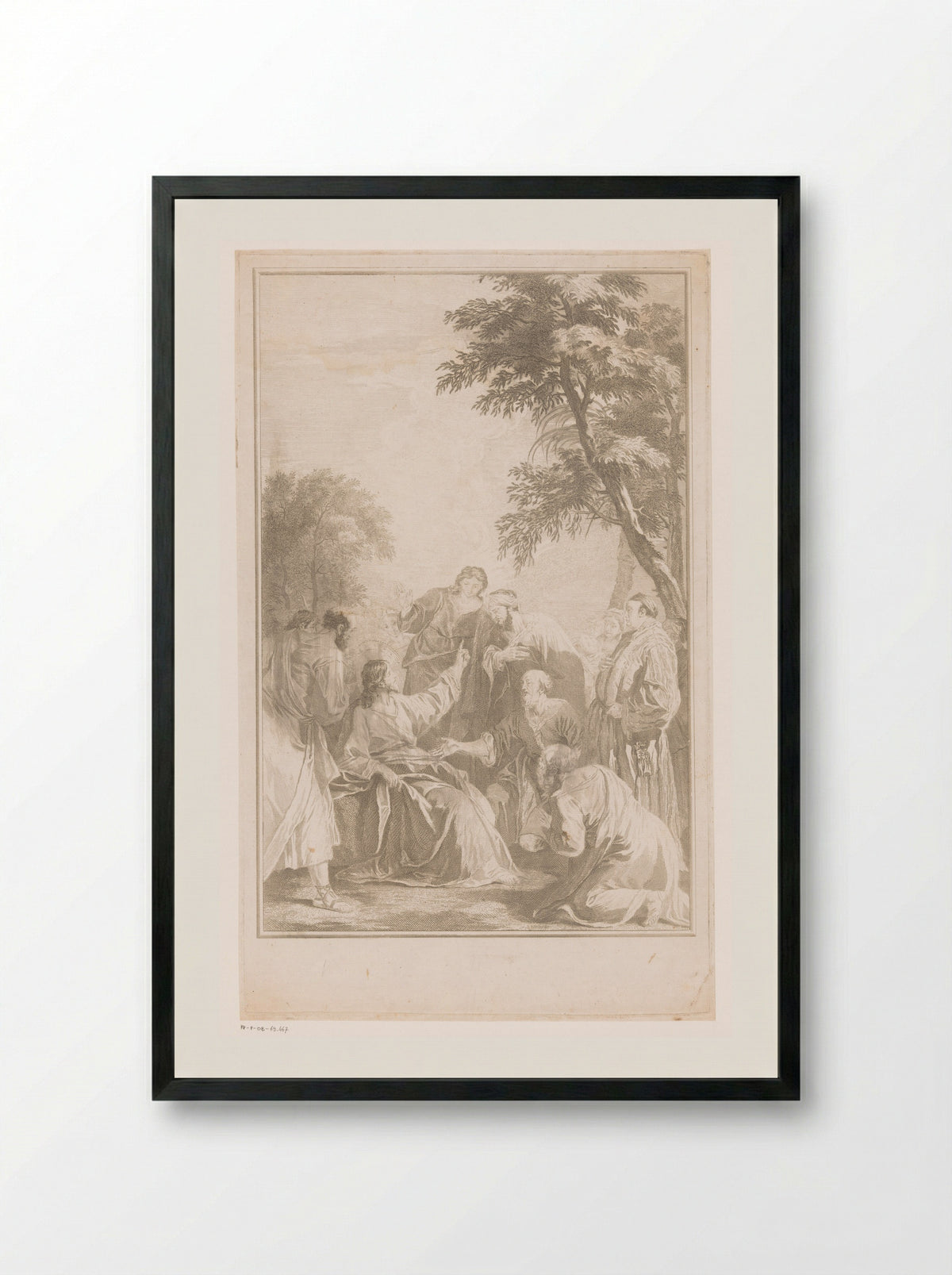 Bergrede - Jean Michel Liotard - Framed Print Black