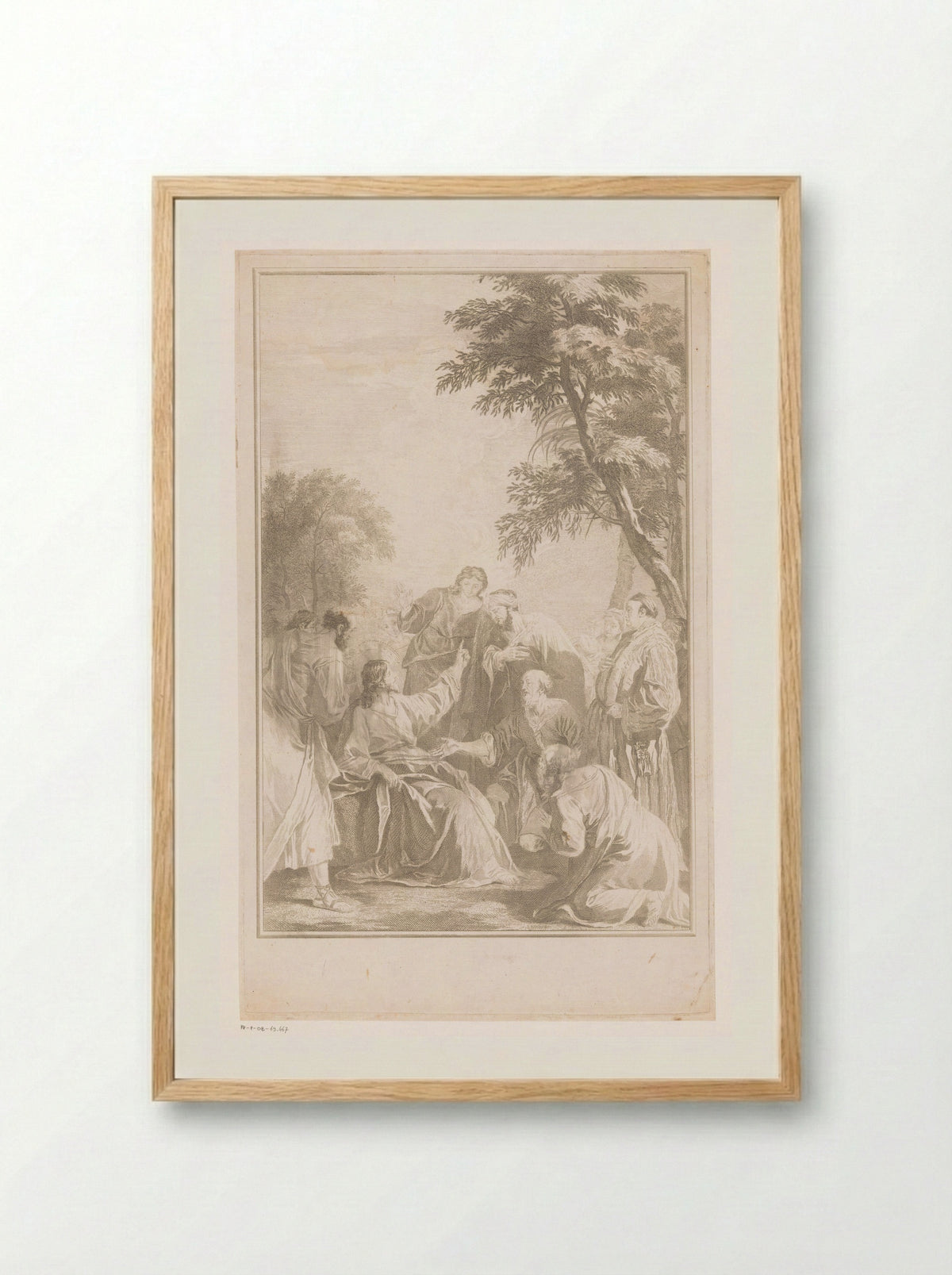 Bergrede - Jean Michel Liotard - Framed Print Wood