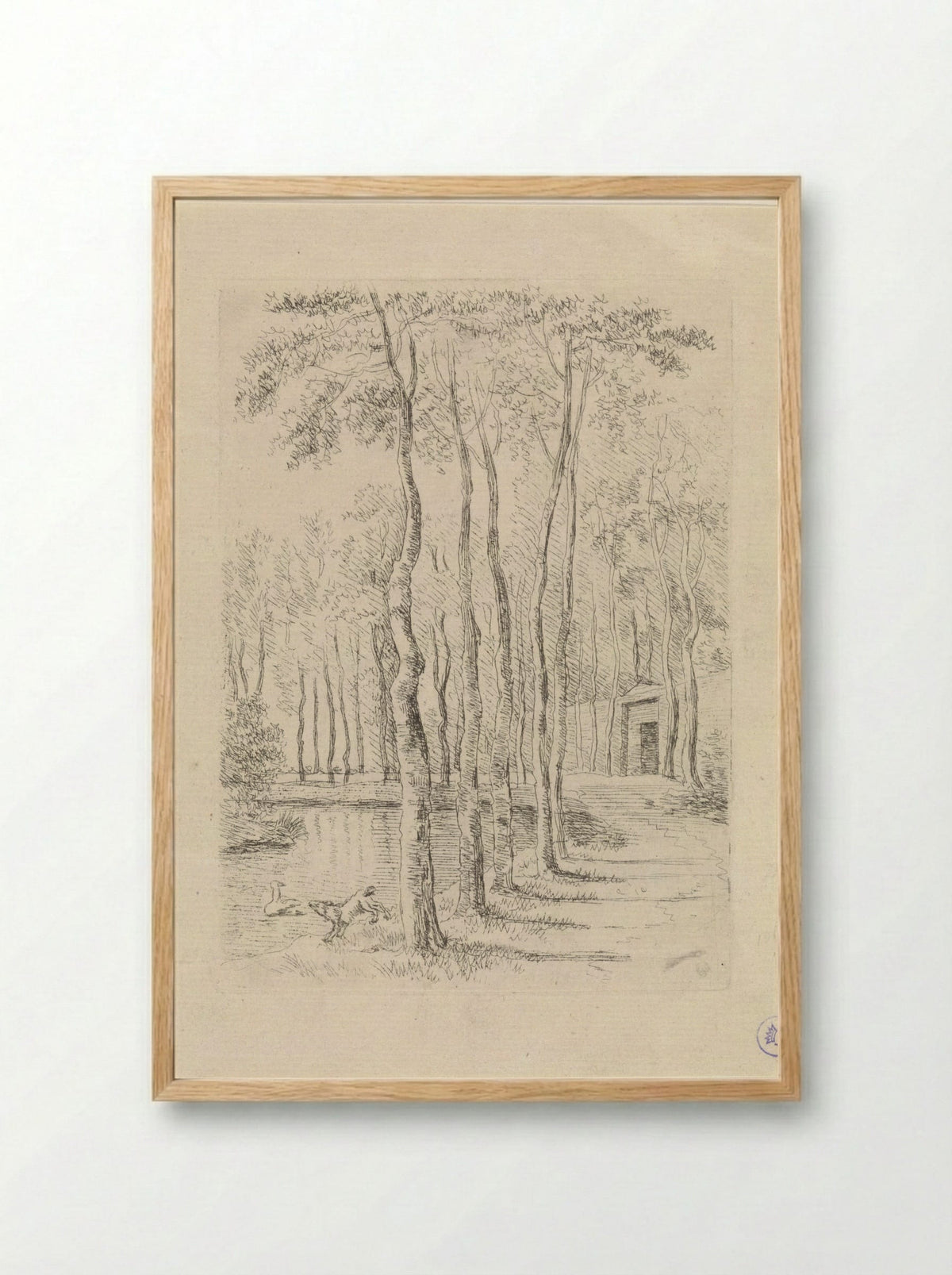 Berkenlaan - Gerrit Hulseboom - Framed Print Wood