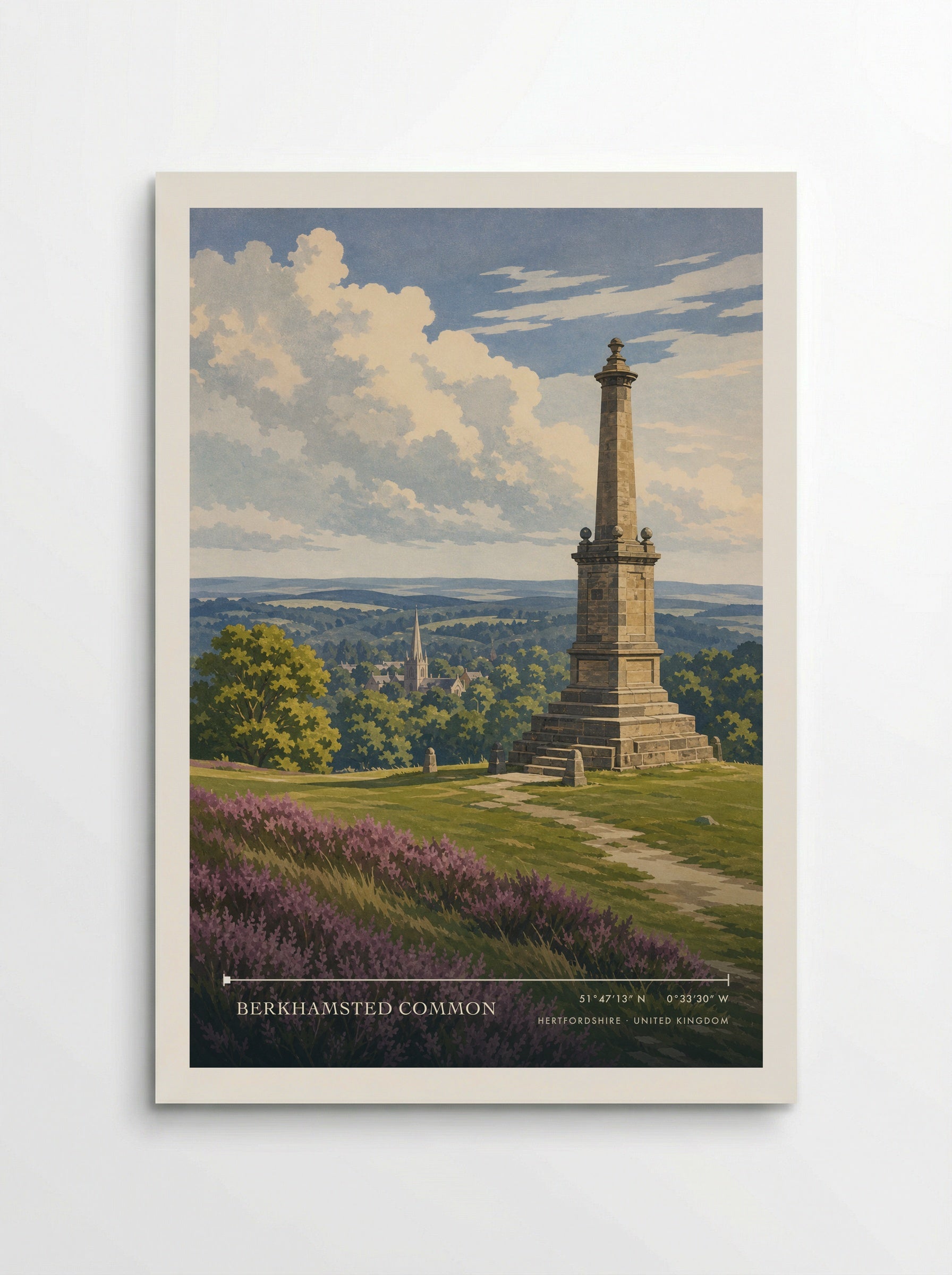 Berkhamsted Common Hertfordshire United Kingdom Travel Poster - Poster